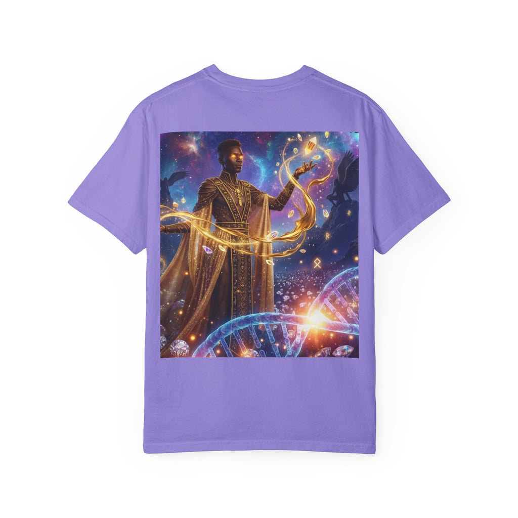 Cosmic Sorcerer T-Shirt — Celestial Magic Art Tee