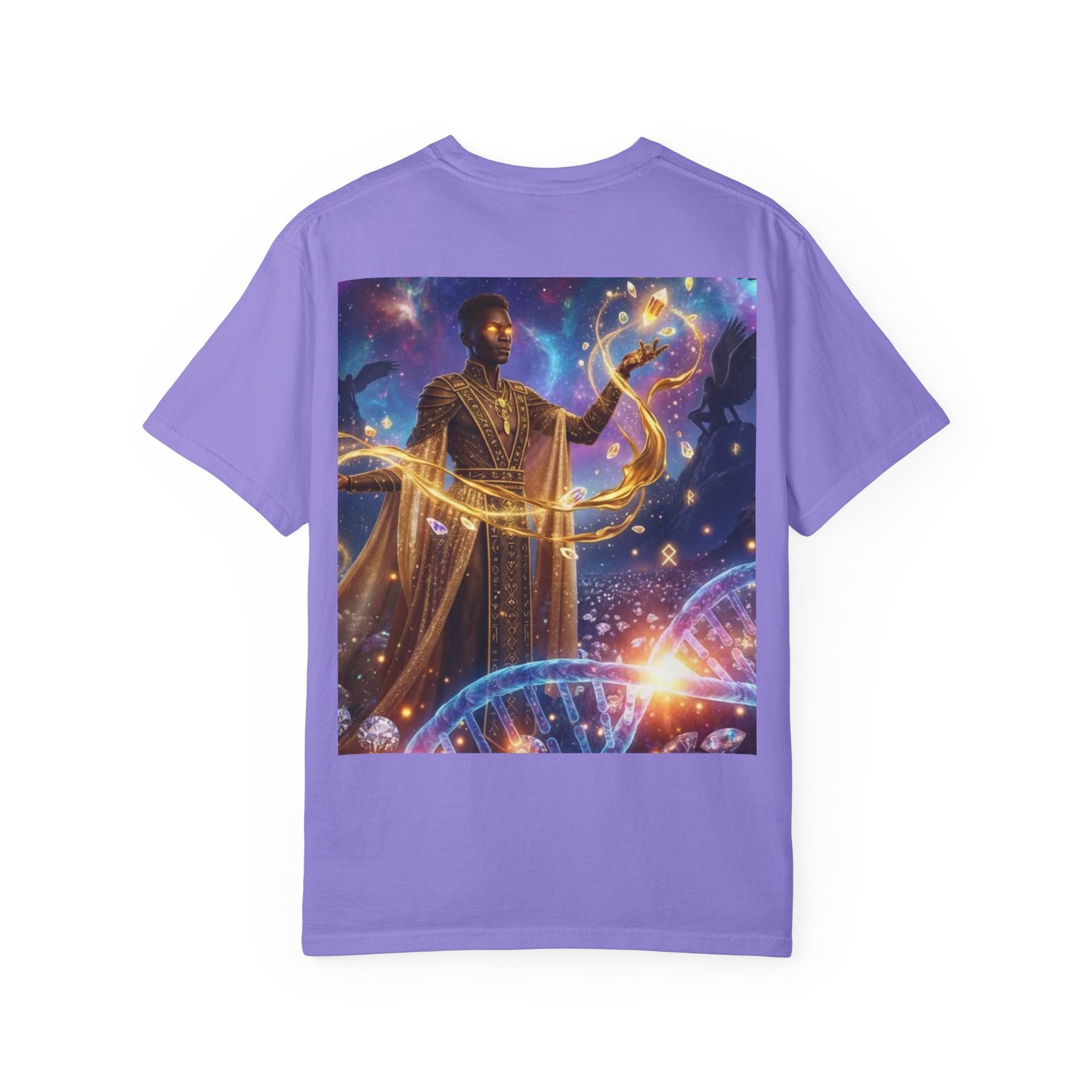 Cosmic Sorcerer T-Shirt — Celestial Magic Art Tee