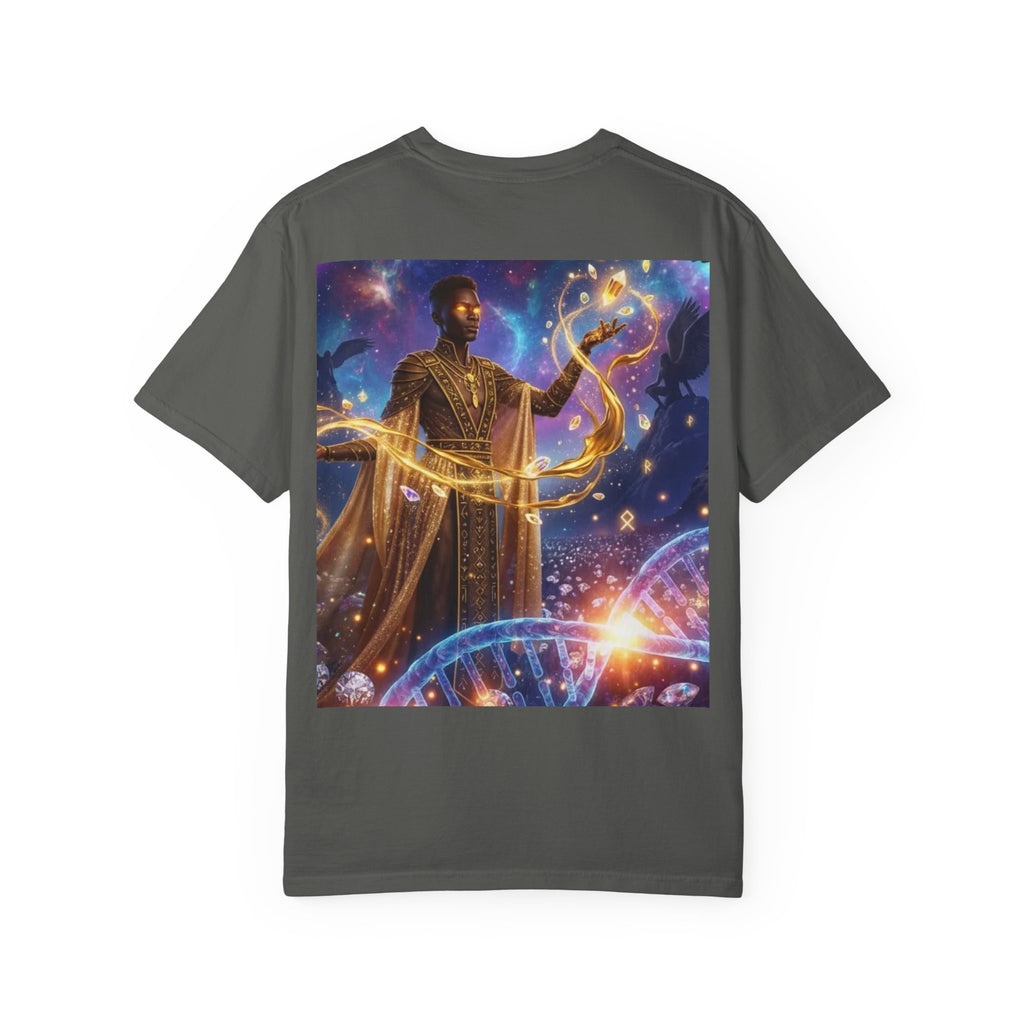 Cosmic Sorcerer T-Shirt — Celestial Magic Art Tee