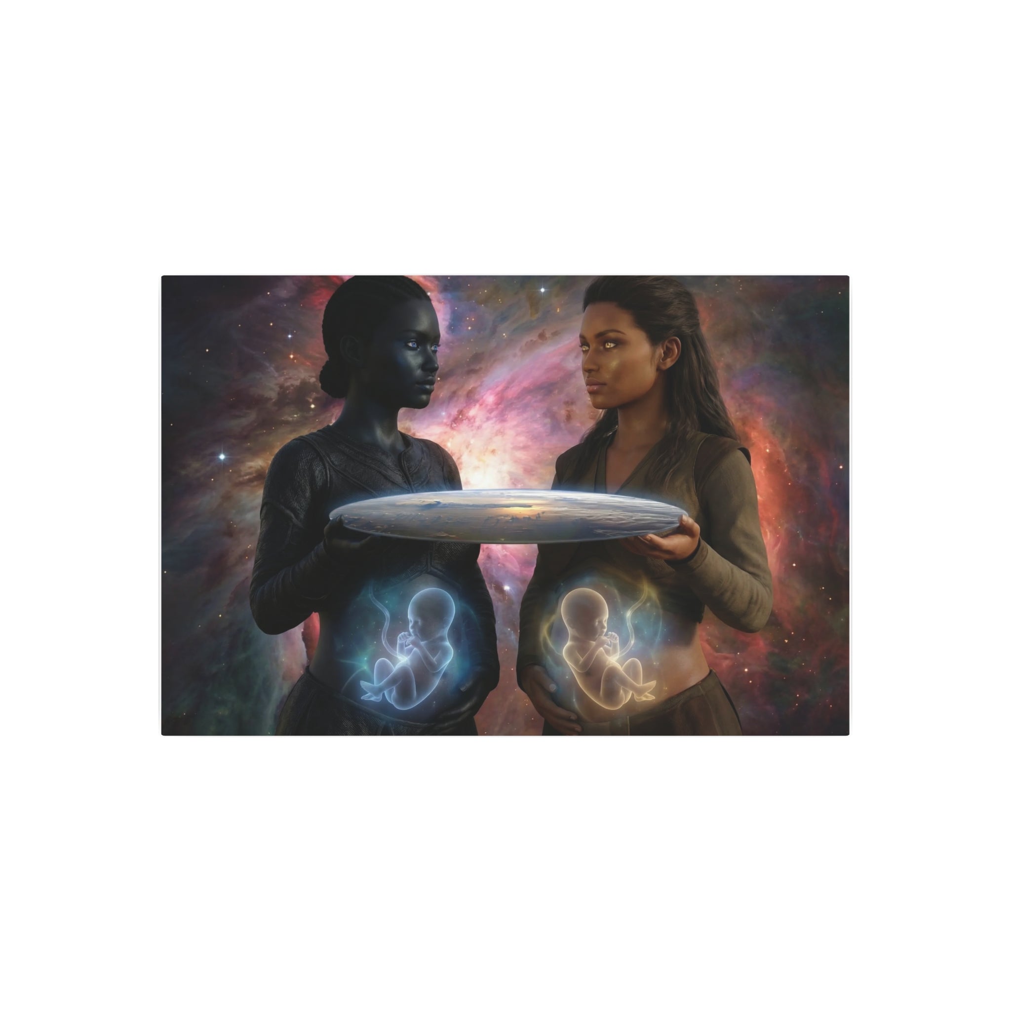 Metal Art Sign — Cosmic Mothers Artwork