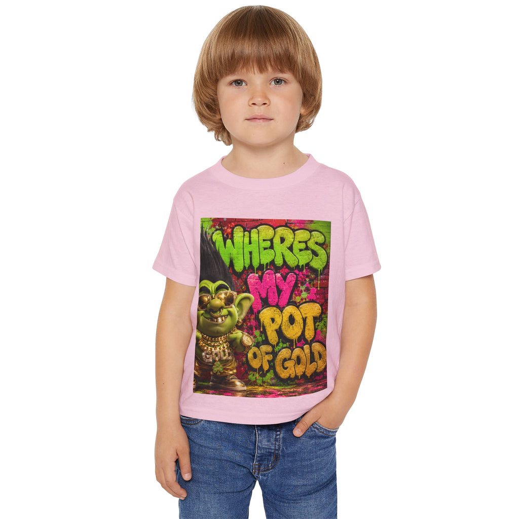 Toddler T-Shirt — "Where's My Pot of Gold" St. Patrick’s Day Troll Tee