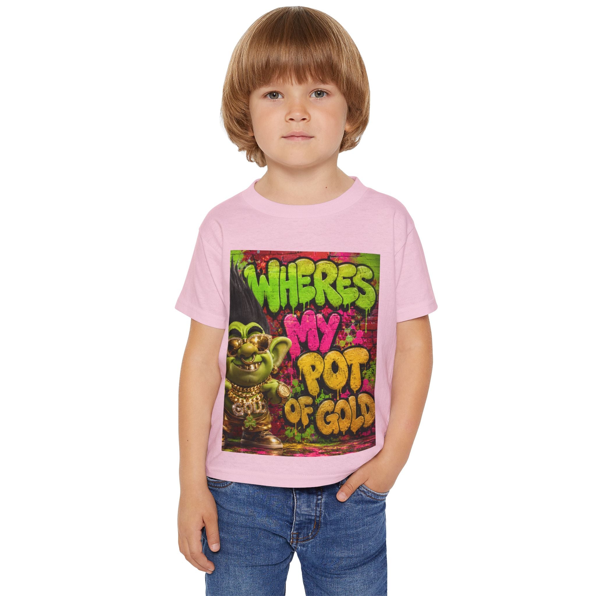 Toddler T-Shirt — "Where's My Pot of Gold" St. Patrick’s Day Troll Tee