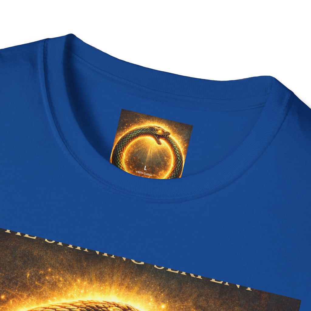 Ouroboros Flame T-Shirt — Fiery Snake Circle Graphic Tee