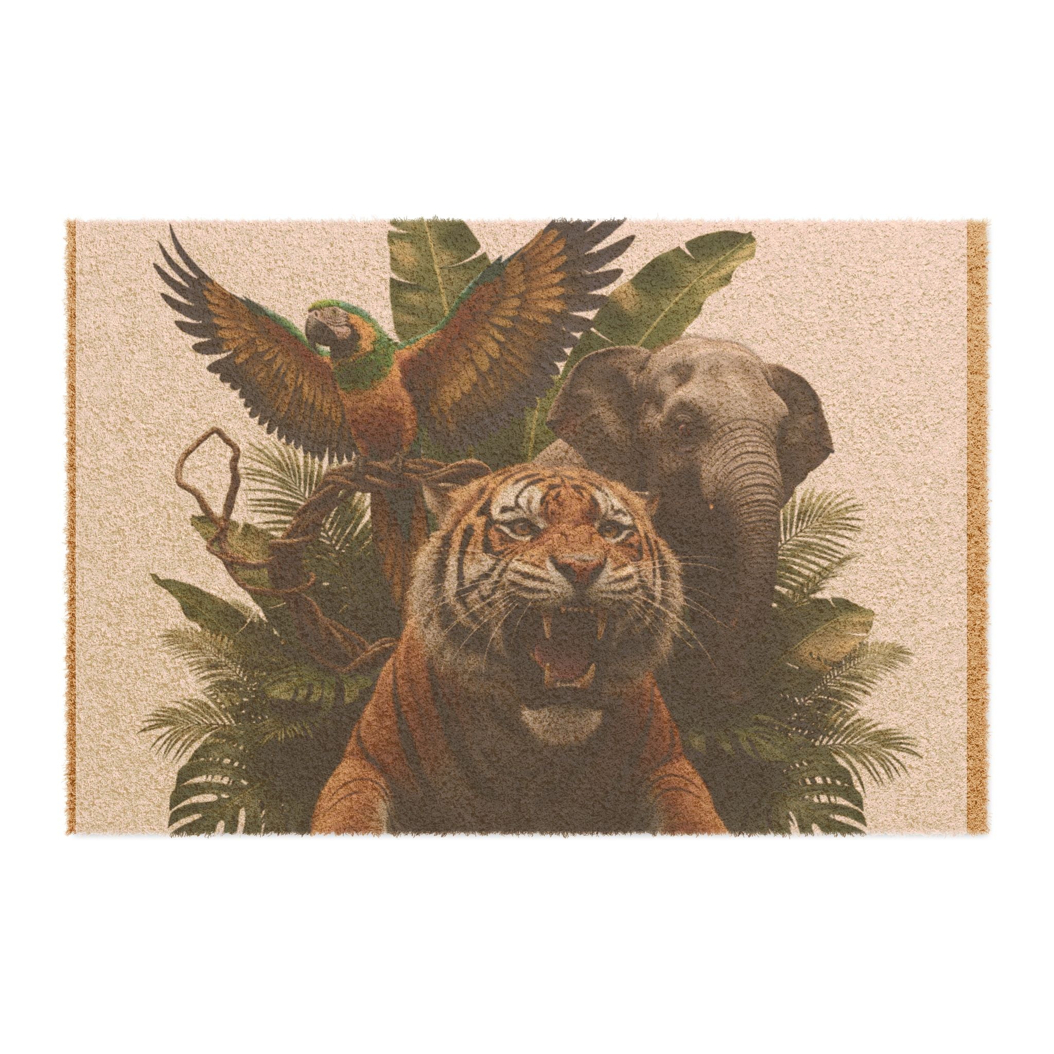 Jungle Safari Animal Trio Doormat