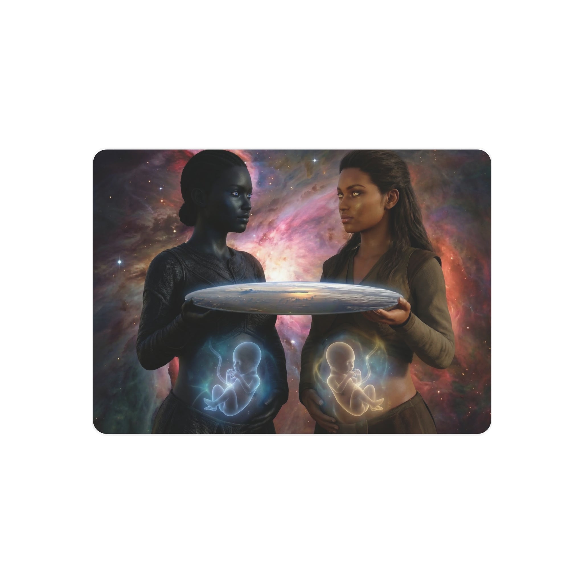 Metal Art Sign — Cosmic Mothers Artwork