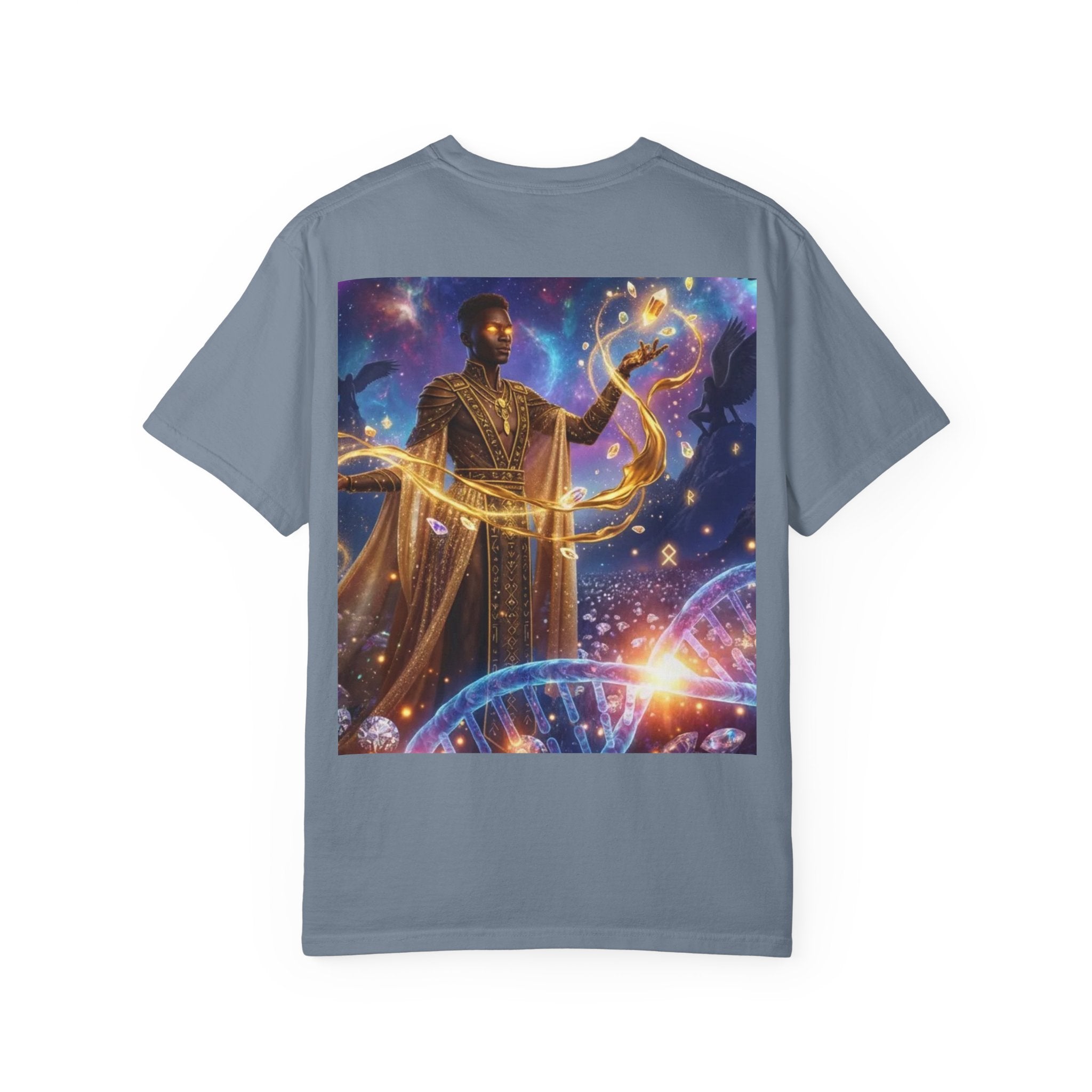 Cosmic Sorcerer T-Shirt — Celestial Magic Art Tee