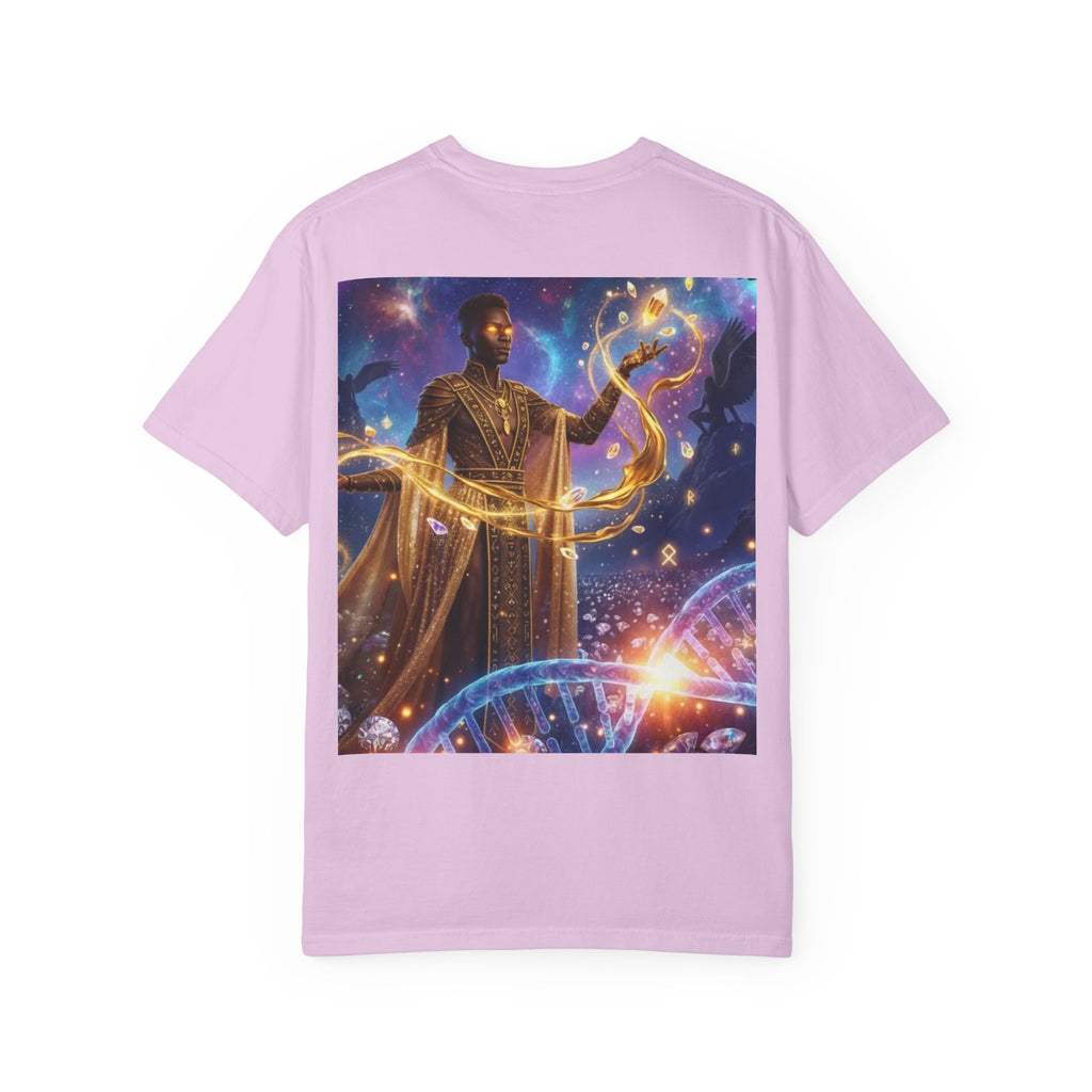 Cosmic Sorcerer T-Shirt — Celestial Magic Art Tee