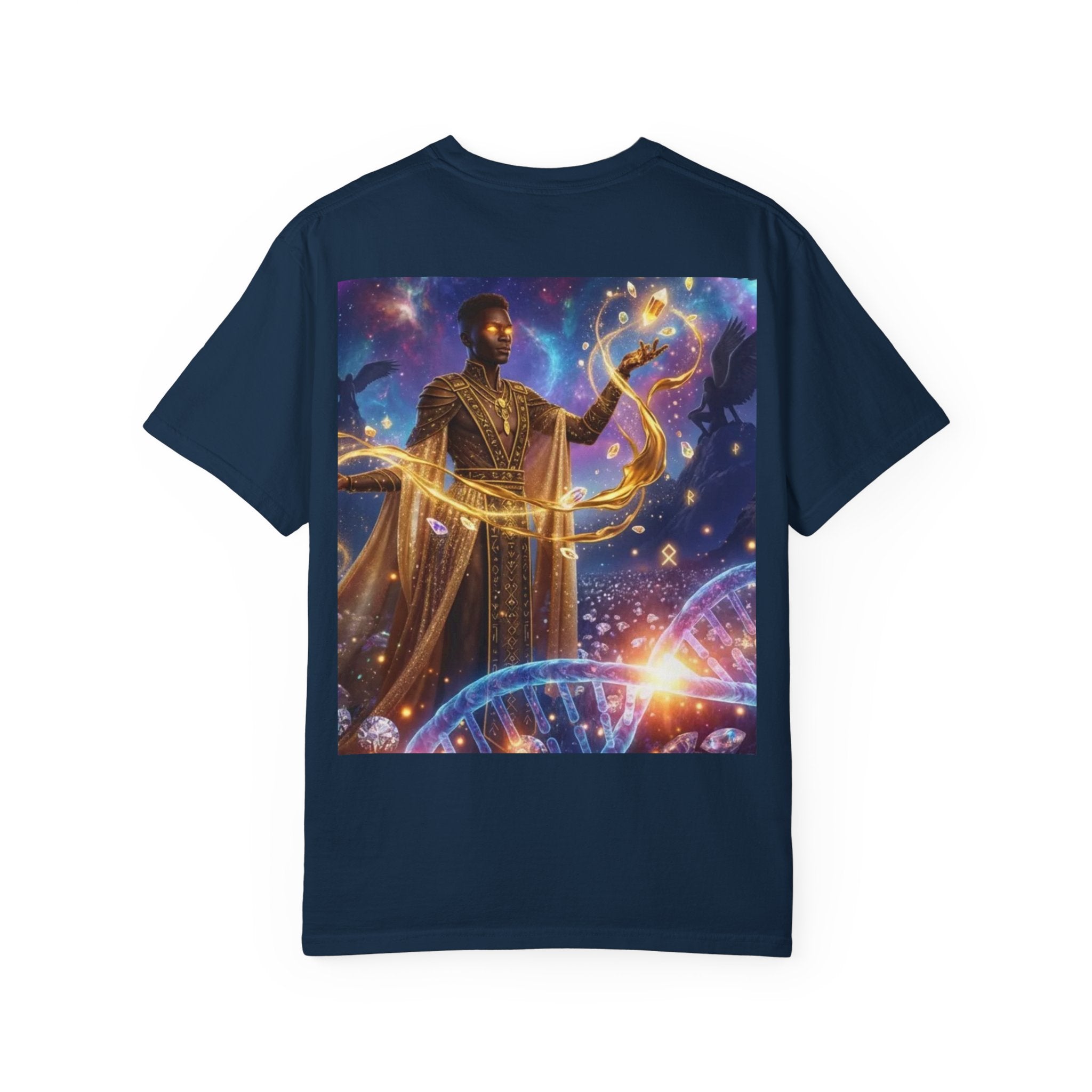 Cosmic Sorcerer T-Shirt — Celestial Magic Art Tee