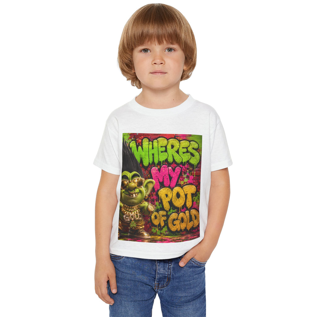 Toddler T-Shirt — "Where's My Pot of Gold" St. Patrick’s Day Troll Tee