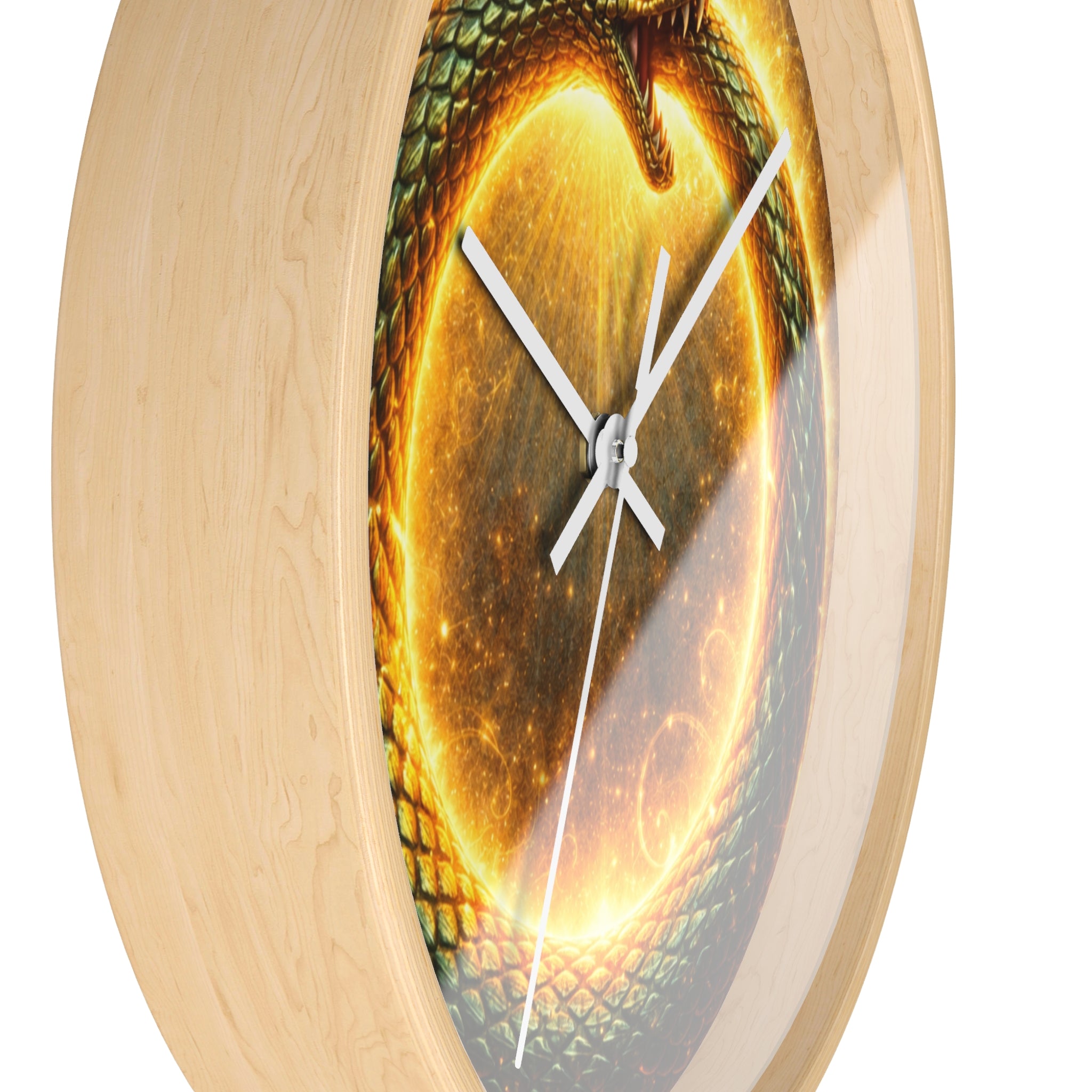Ouroboros Sun Wall Clock — Mythic Serpent Timepiece