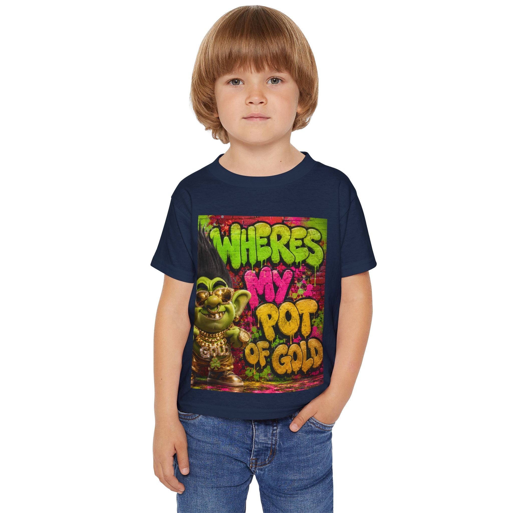 Toddler T-Shirt — "Where's My Pot of Gold" St. Patrick’s Day Troll Tee