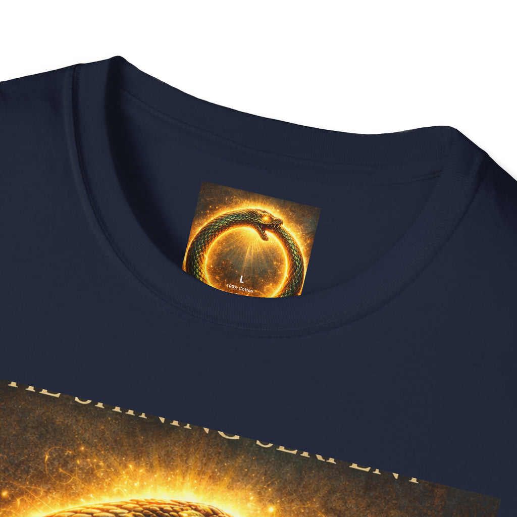 Ouroboros Flame T-Shirt — Fiery Snake Circle Graphic Tee