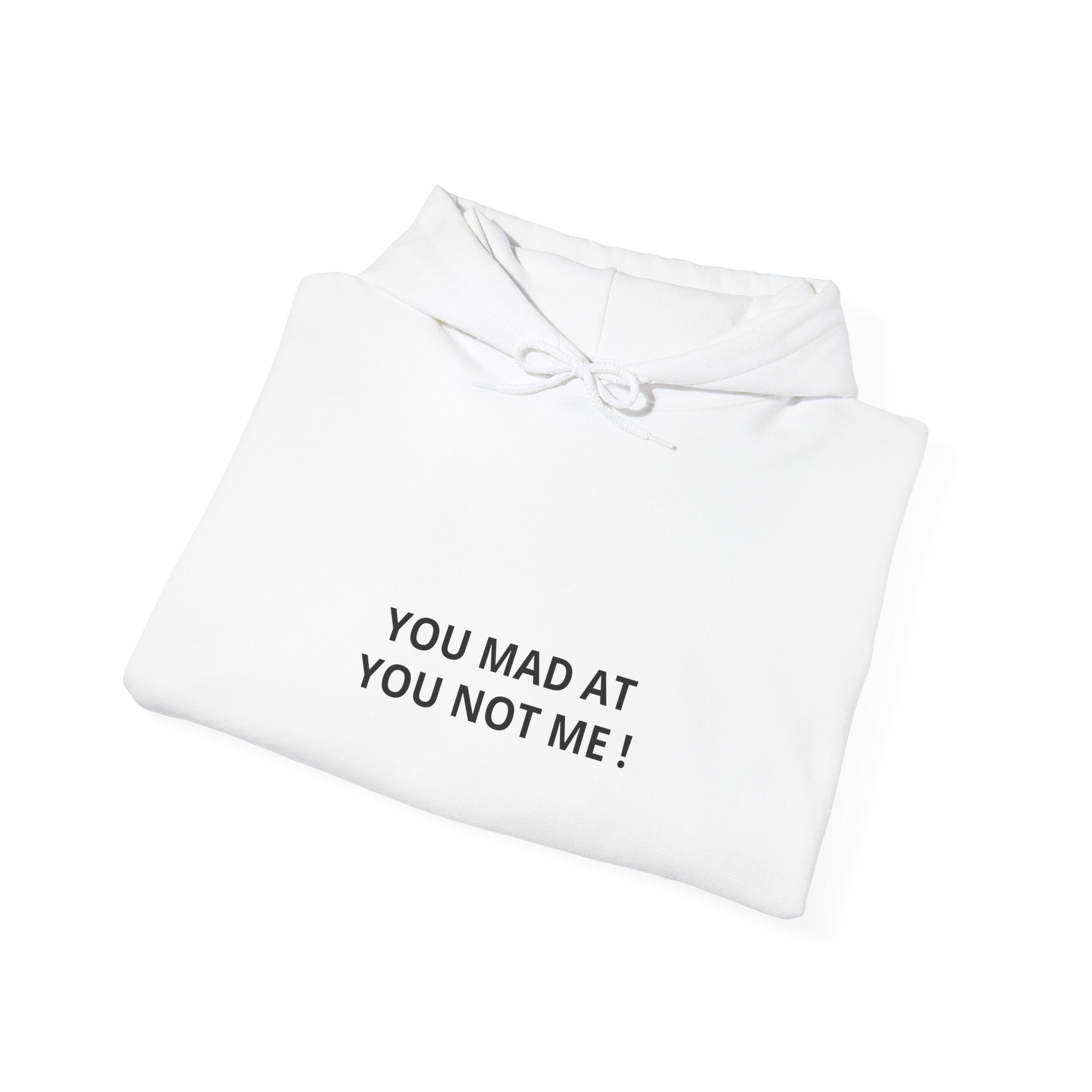 Hoodie — "You Mad At You Not Me! / You Can't Keep Up!" Flame Sleeve Graphic Hoodie
