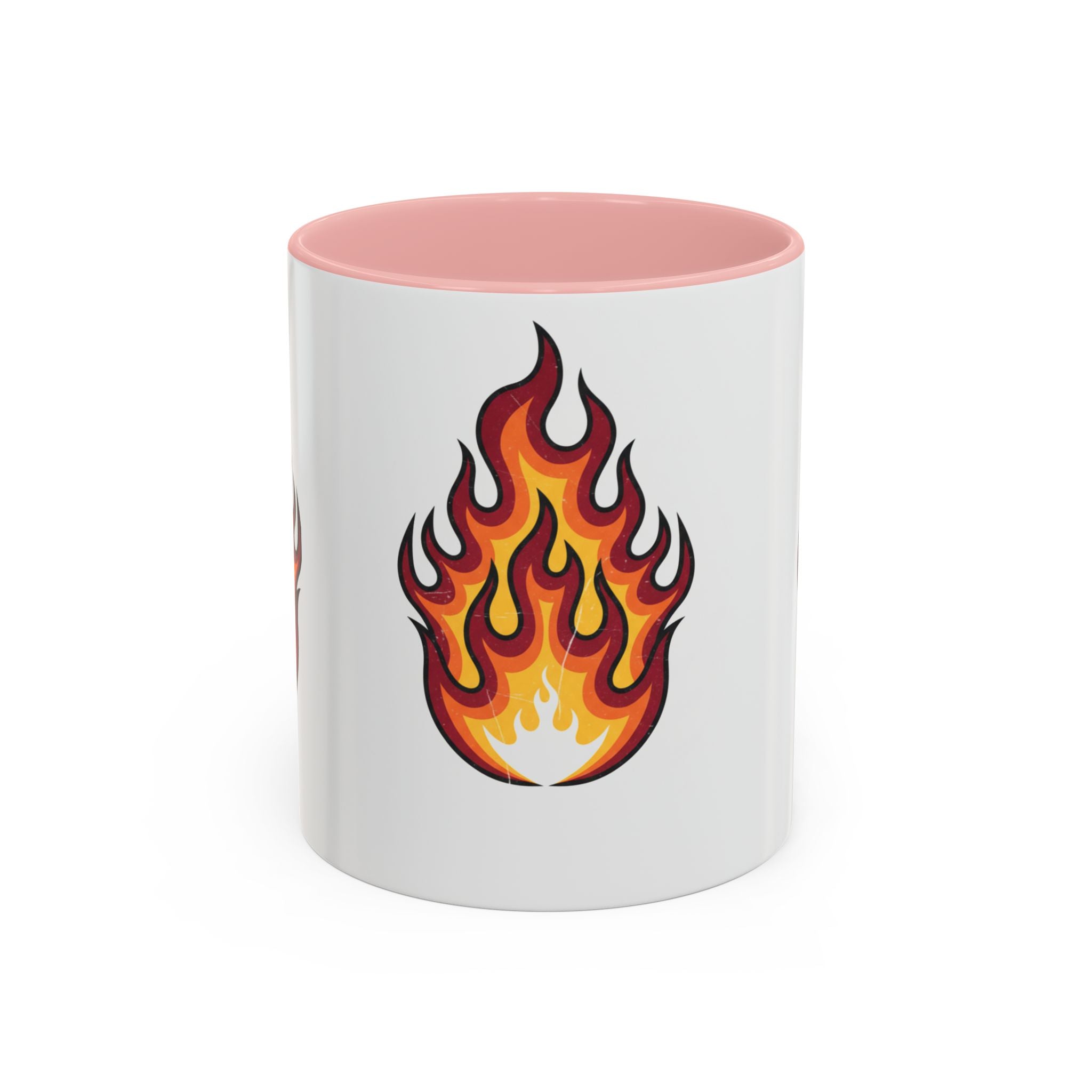 Flame Graphic Coffee Mug - Bold Accent Fire Design (11/15oz)