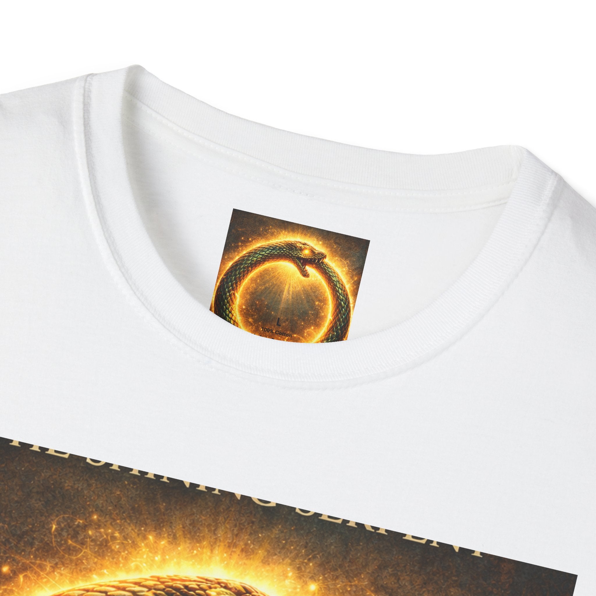 Ouroboros Flame T-Shirt — Fiery Snake Circle Graphic Tee