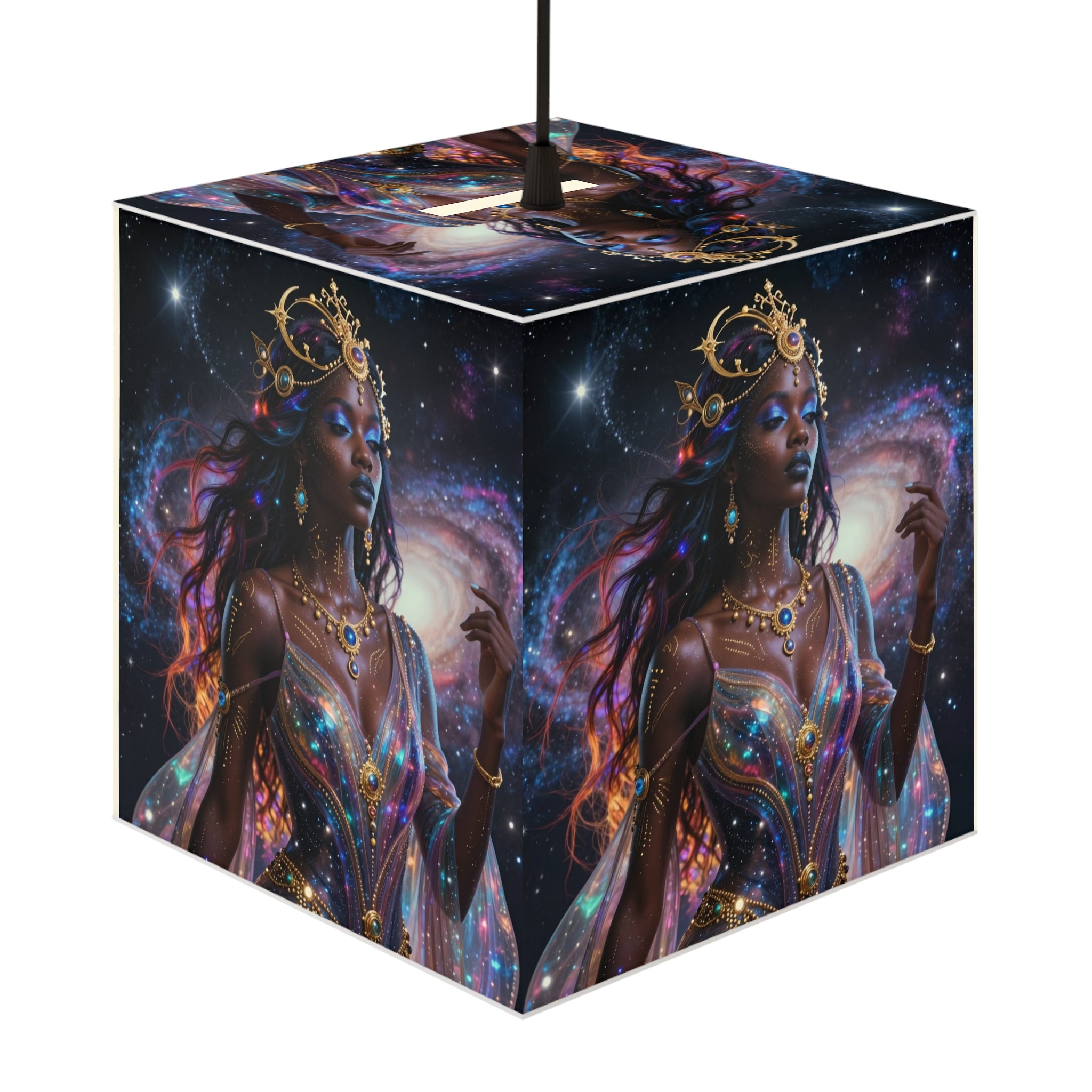 Goddess Galaxy Light Cube Lamp
