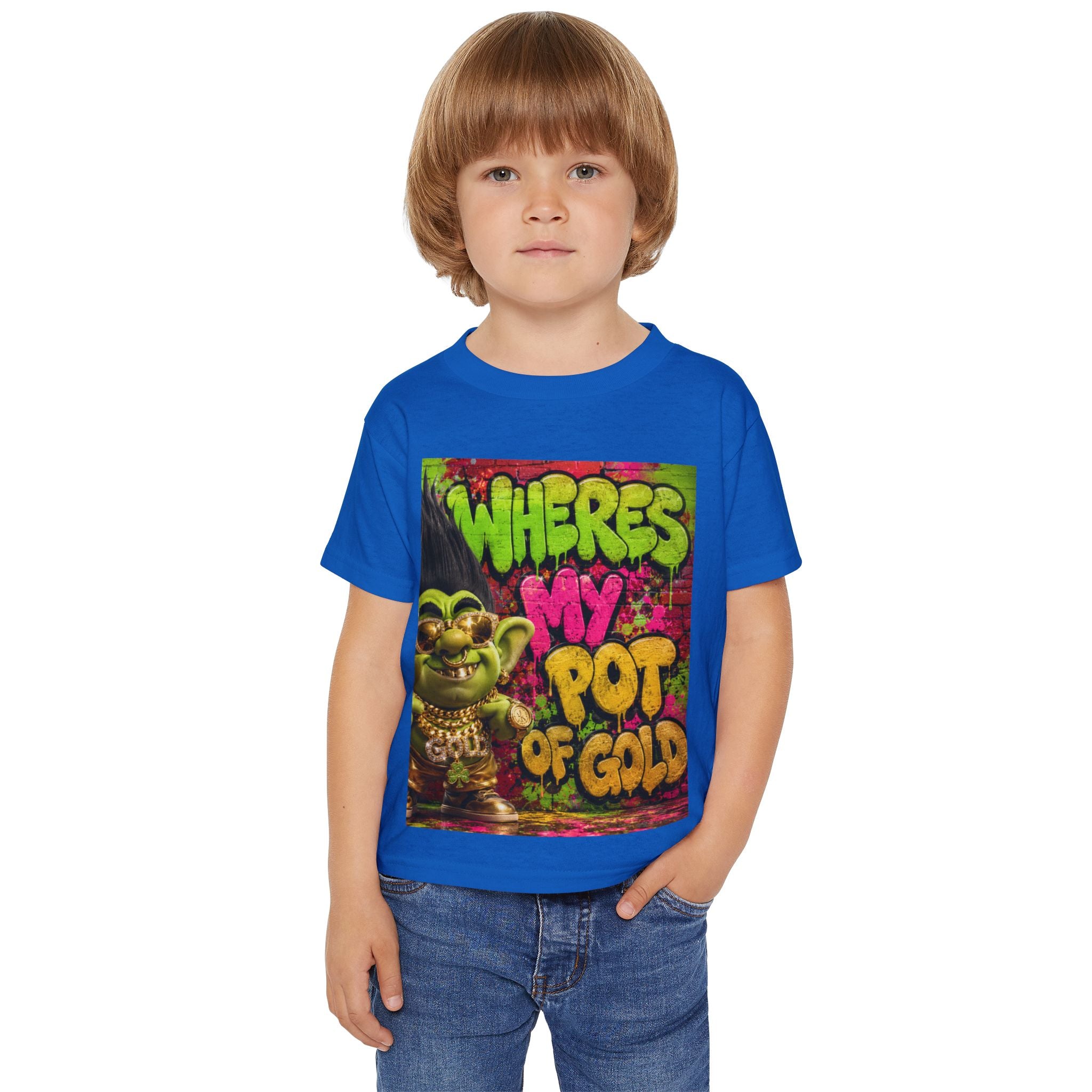Toddler T-Shirt — "Where's My Pot of Gold" St. Patrick’s Day Troll Tee