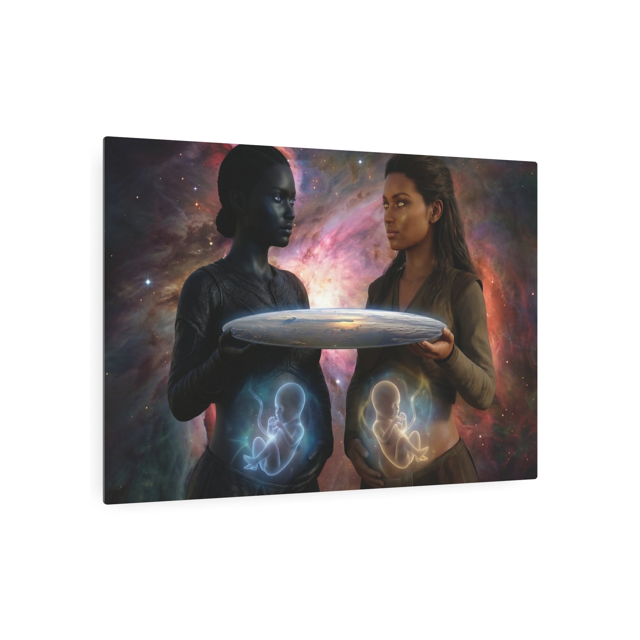 Metal Art Sign — Cosmic Mothers Artwork