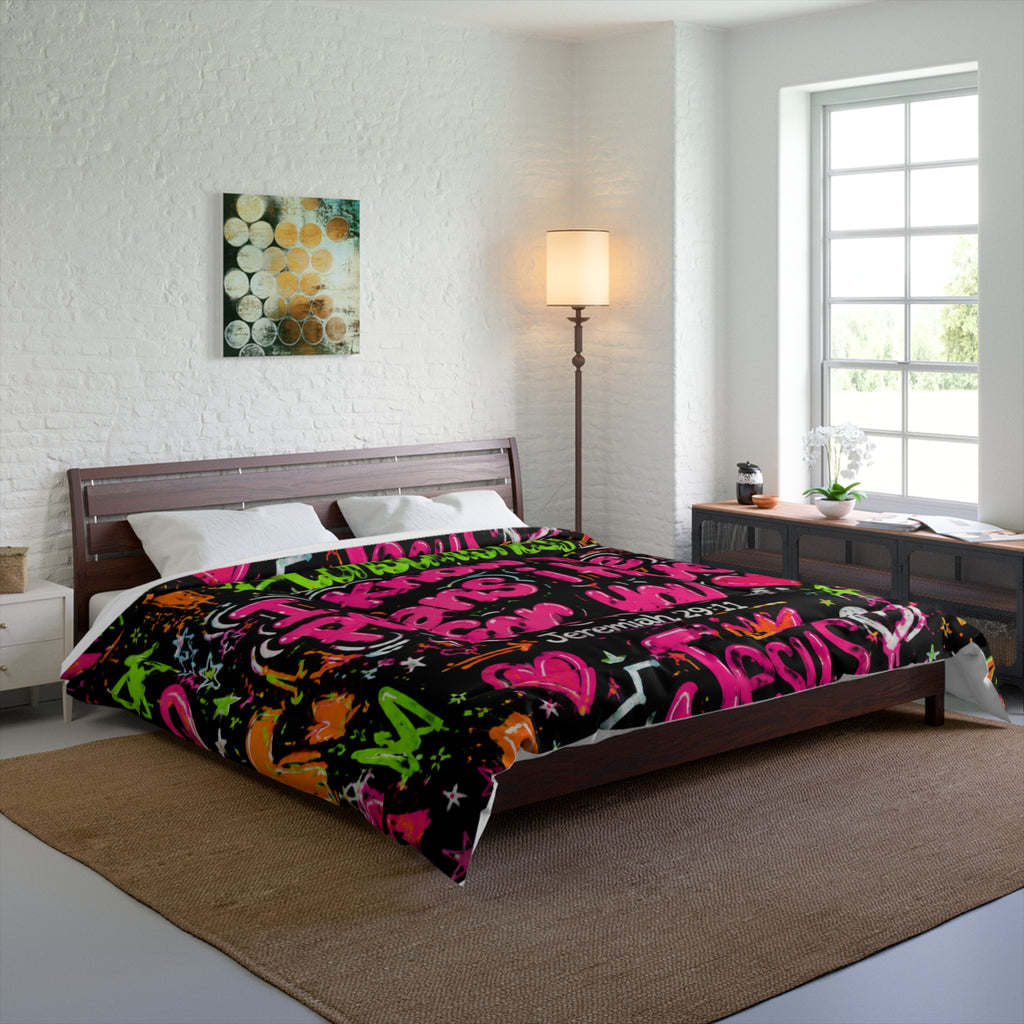 Inspirational Jeremiah 29:11 Comforter – ‘I Know the Plans I Have for You’ Colorful Faith Bedding