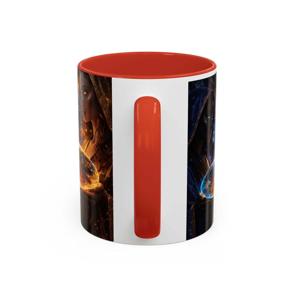 Mystic Sisters Coffee Mug — Cosmic Duality Art 11/15oz Accent Mug