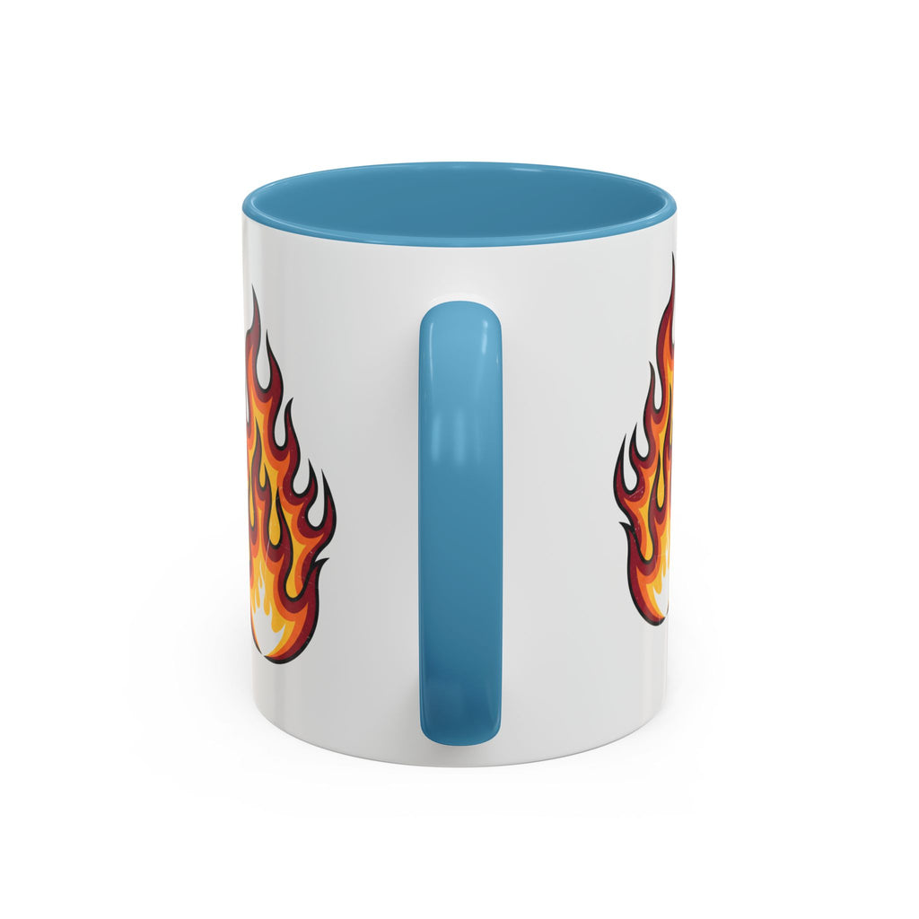Flame Graphic Coffee Mug - Bold Accent Fire Design (11/15oz)