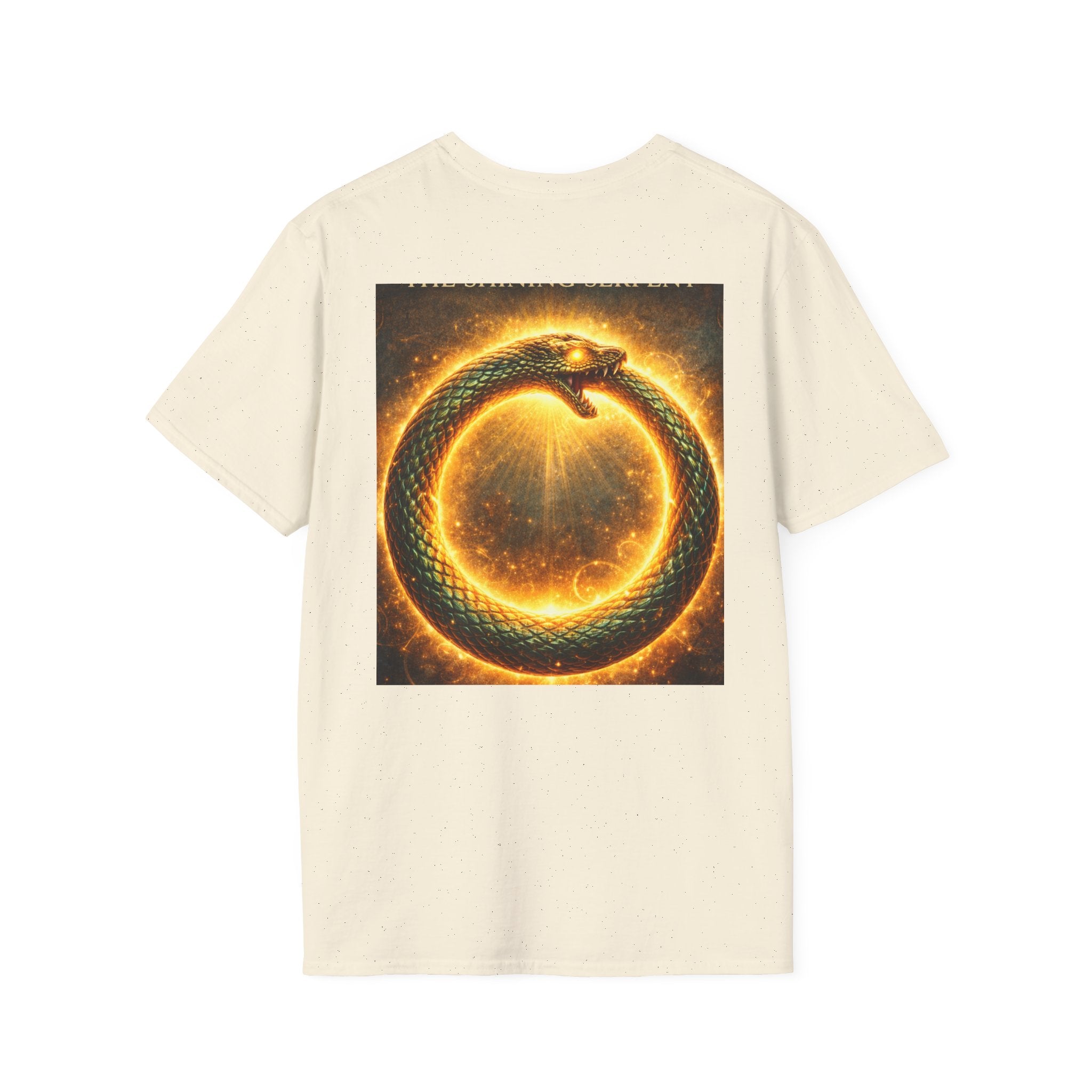 Ouroboros Flame T-Shirt — Fiery Snake Circle Graphic Tee