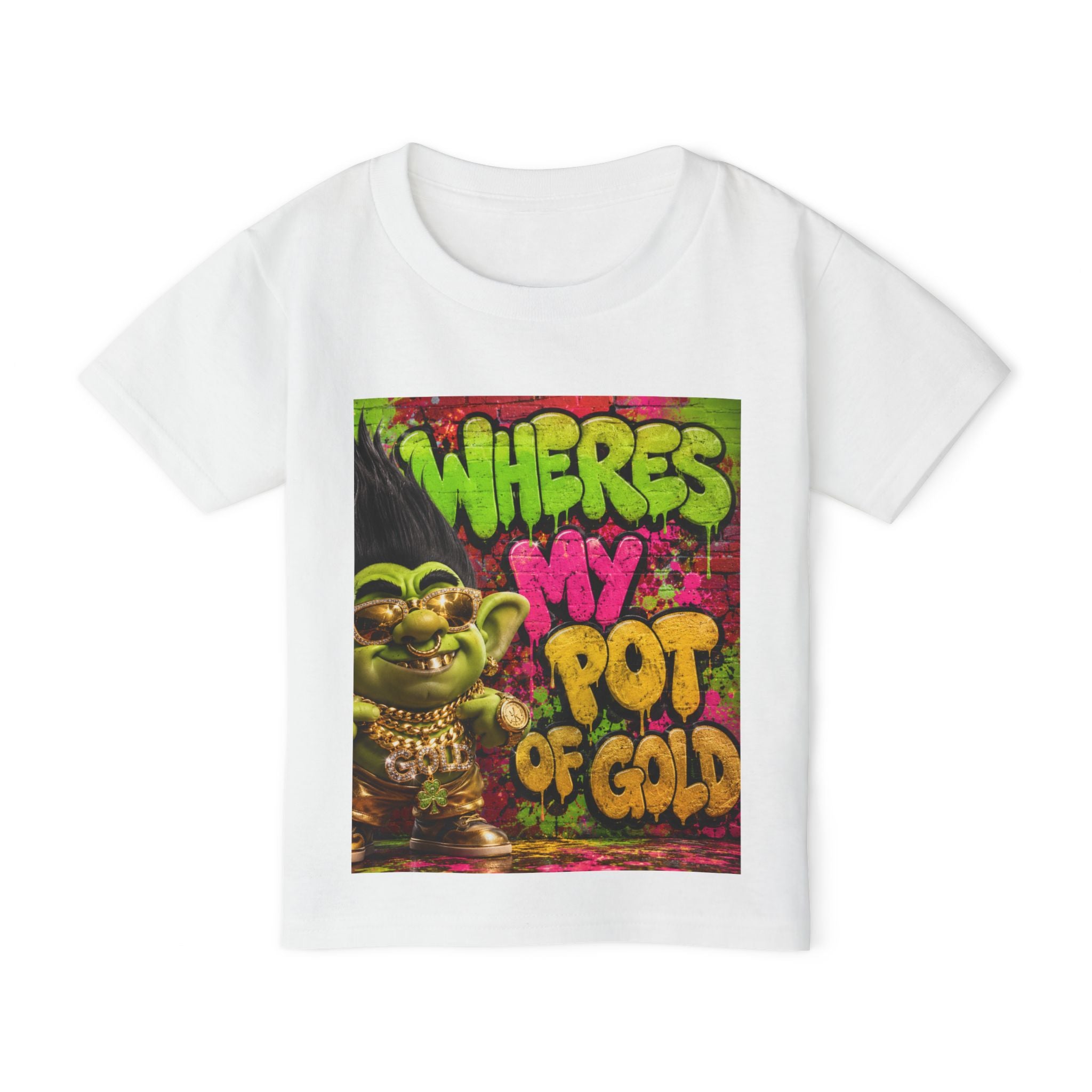 Toddler T-Shirt — "Where's My Pot of Gold" St. Patrick’s Day Troll Tee