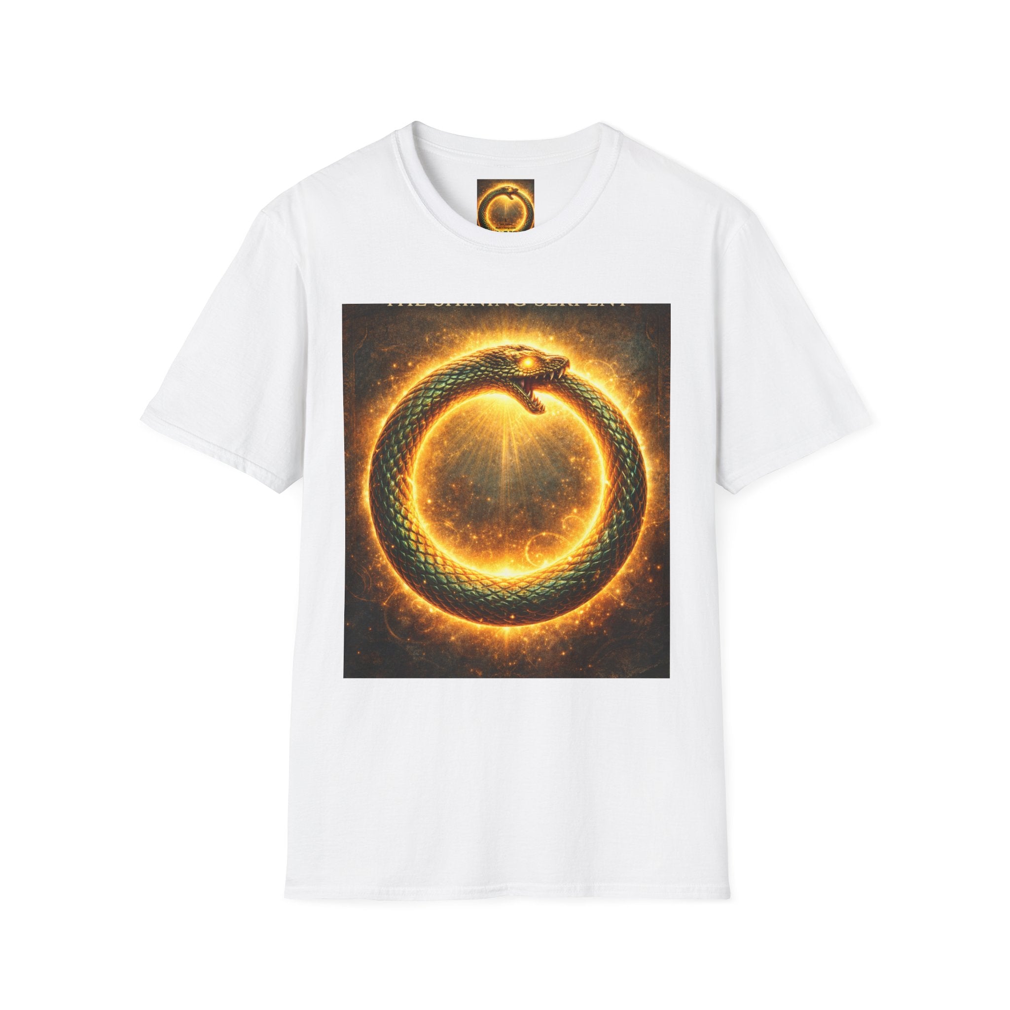 Ouroboros Flame T-Shirt — Fiery Snake Circle Graphic Tee