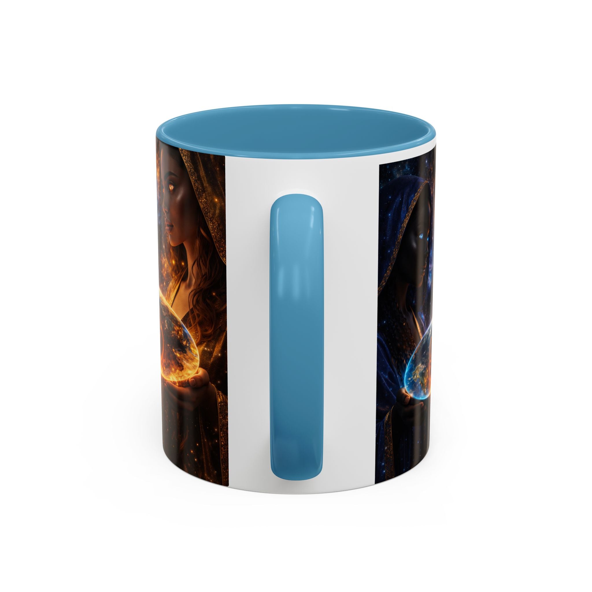Mystic Sisters Coffee Mug — Cosmic Duality Art 11/15oz Accent Mug