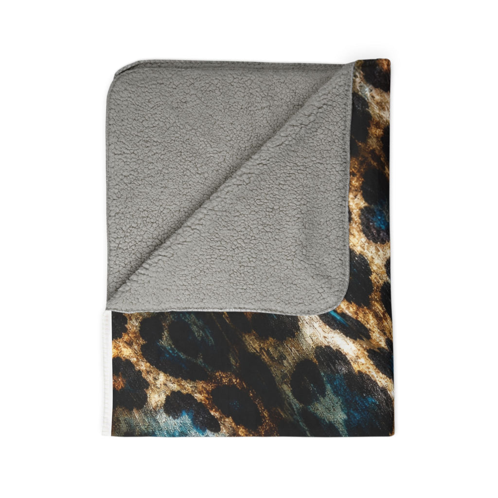 Leopard Print Sherpa Blanket
