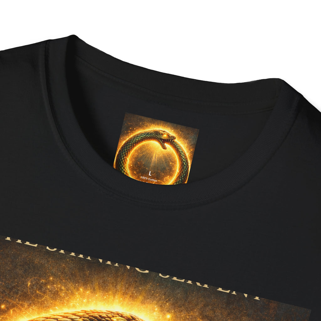 Ouroboros Flame T-Shirt — Fiery Snake Circle Graphic Tee