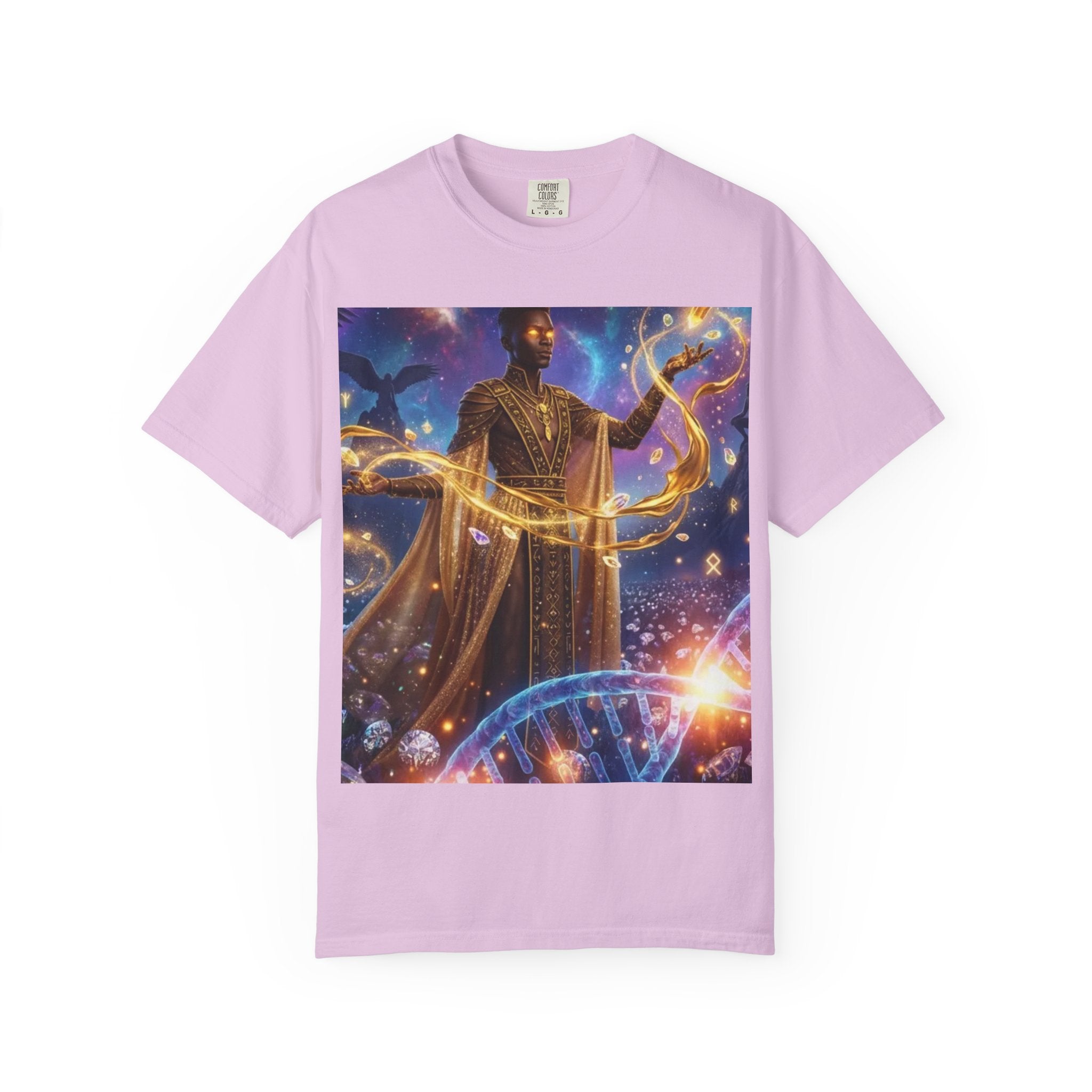 Cosmic Sorcerer T-Shirt — Celestial Magic Art Tee