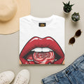 Lollipop Pop Graphic T‑Shirt — Retro Red Lips Candy Design