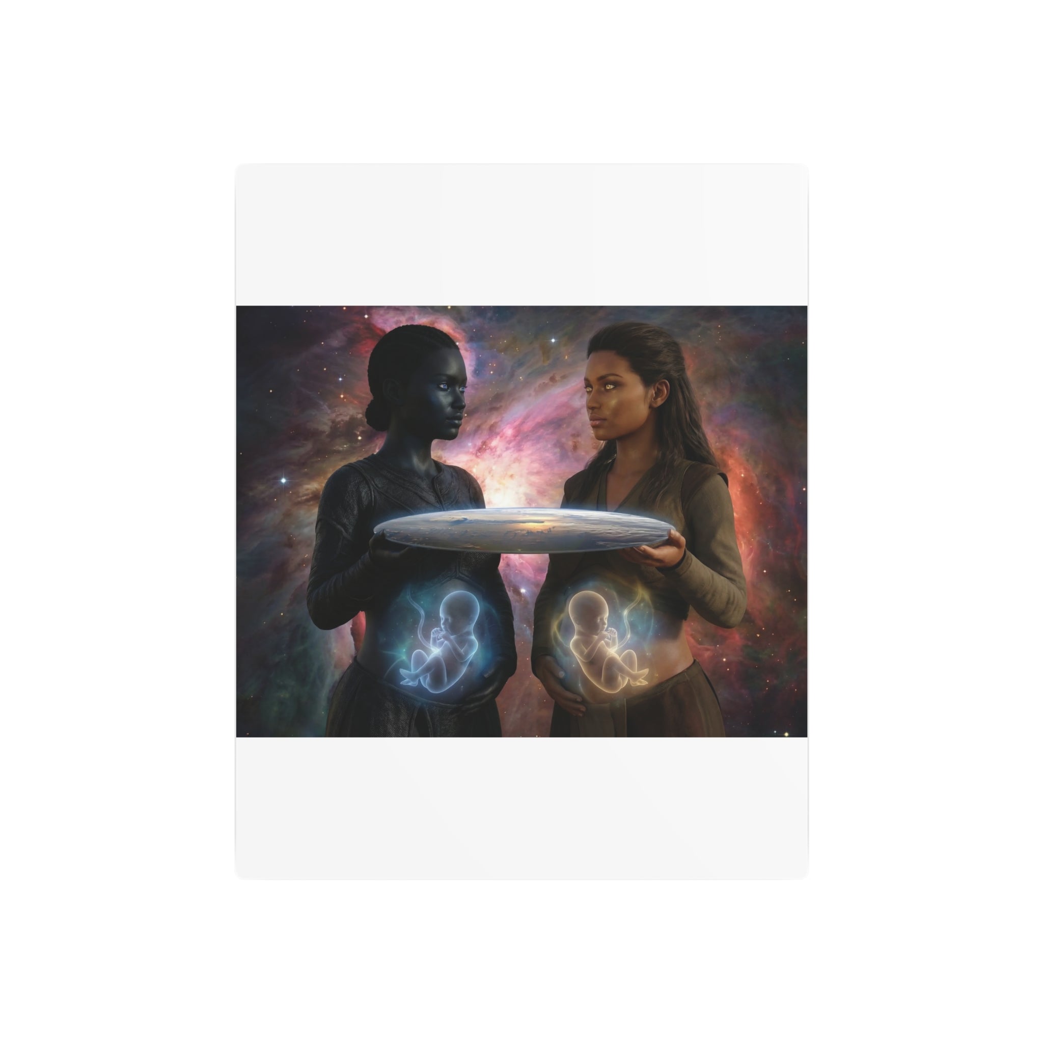Metal Art Sign — Cosmic Mothers Artwork