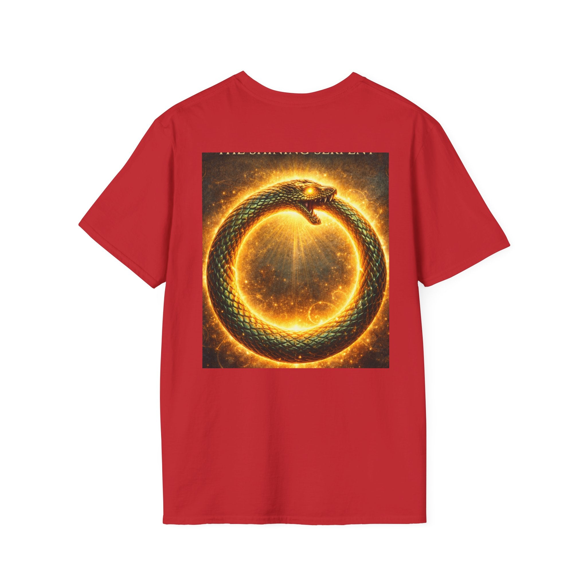 Ouroboros Flame T-Shirt — Fiery Snake Circle Graphic Tee