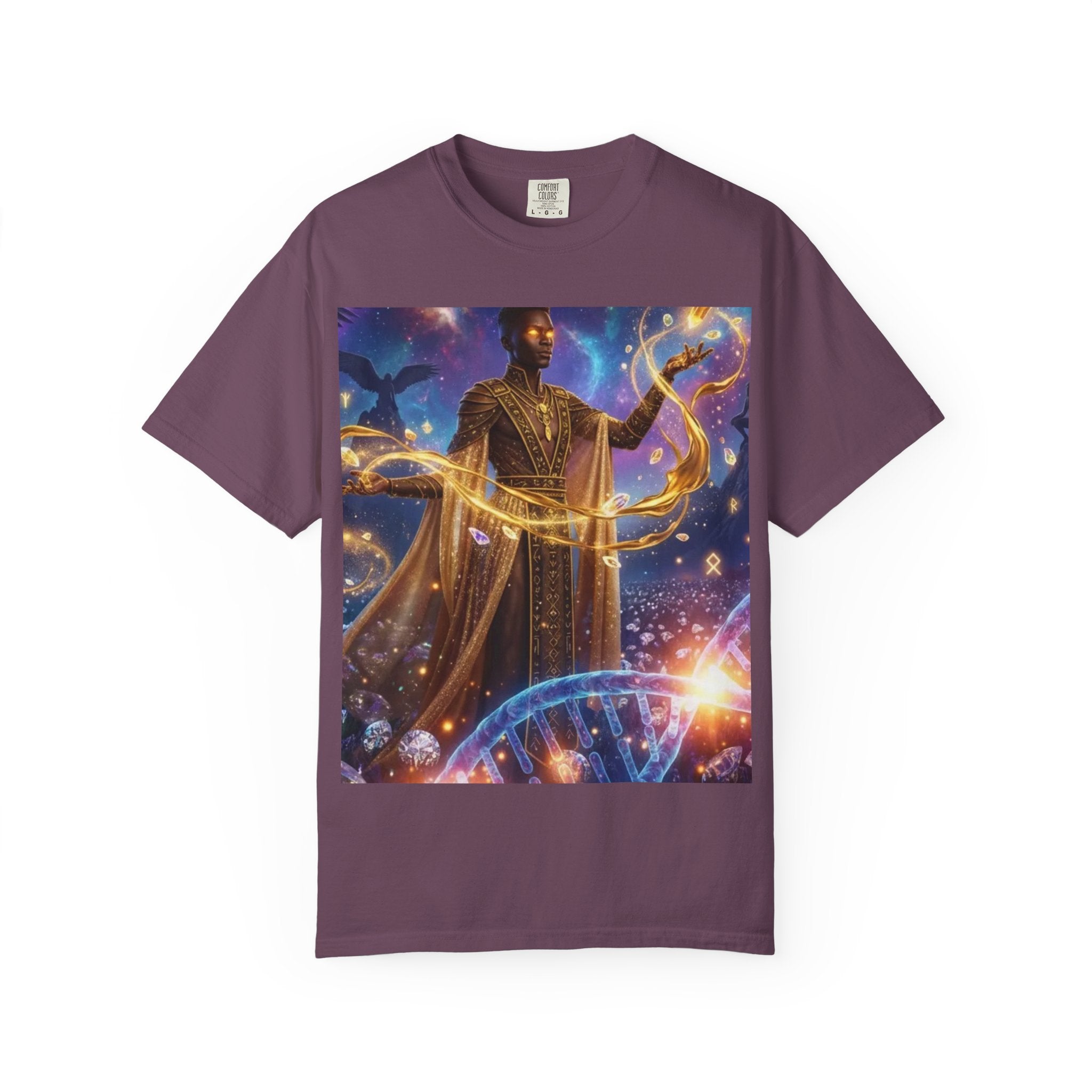 Cosmic Sorcerer T-Shirt — Celestial Magic Art Tee