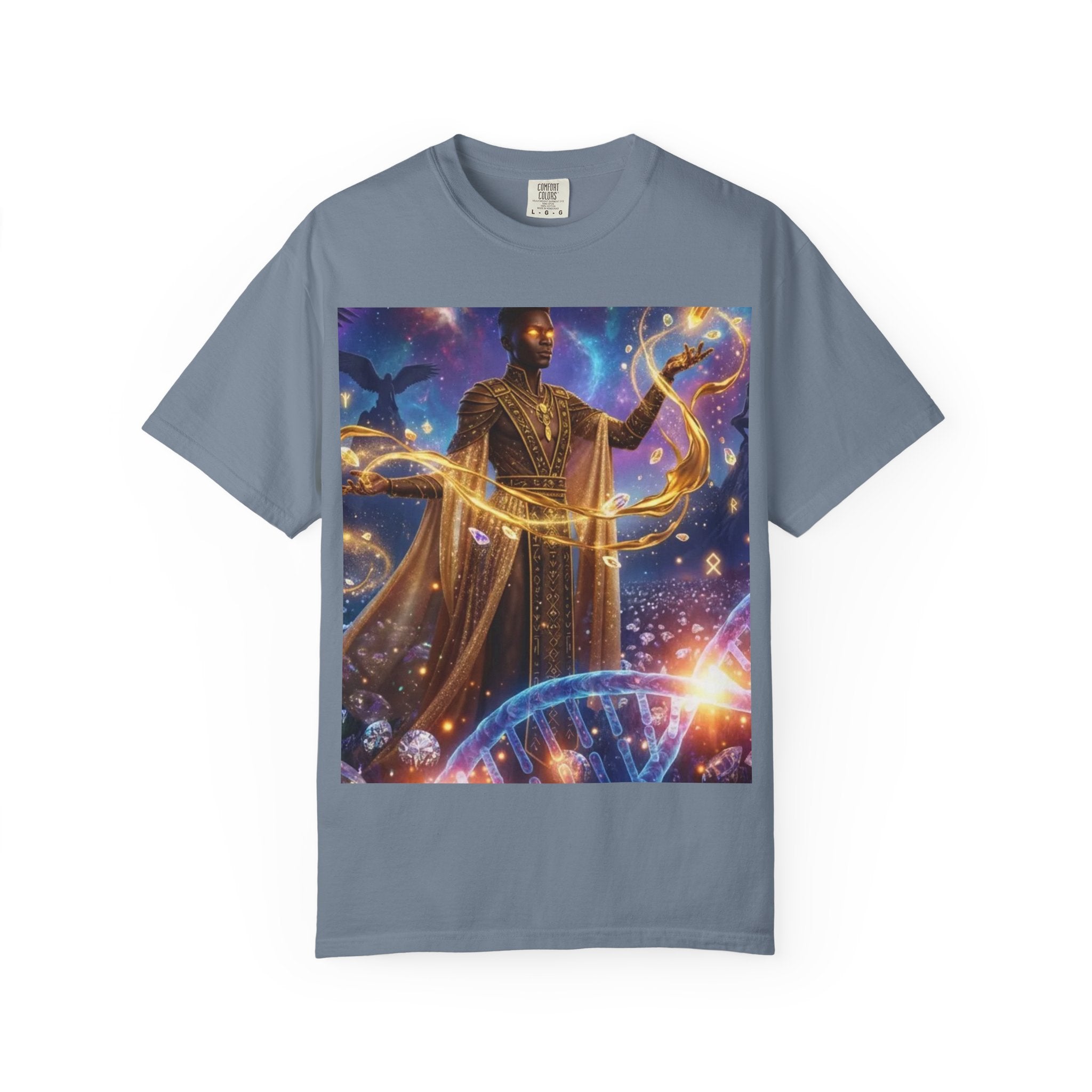 Cosmic Sorcerer T-Shirt — Celestial Magic Art Tee