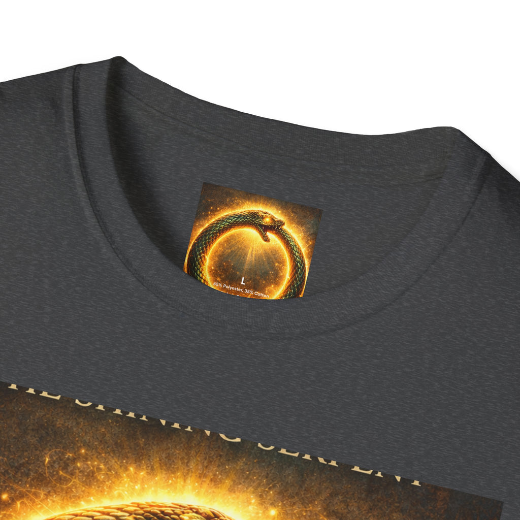 Ouroboros Flame T-Shirt — Fiery Snake Circle Graphic Tee