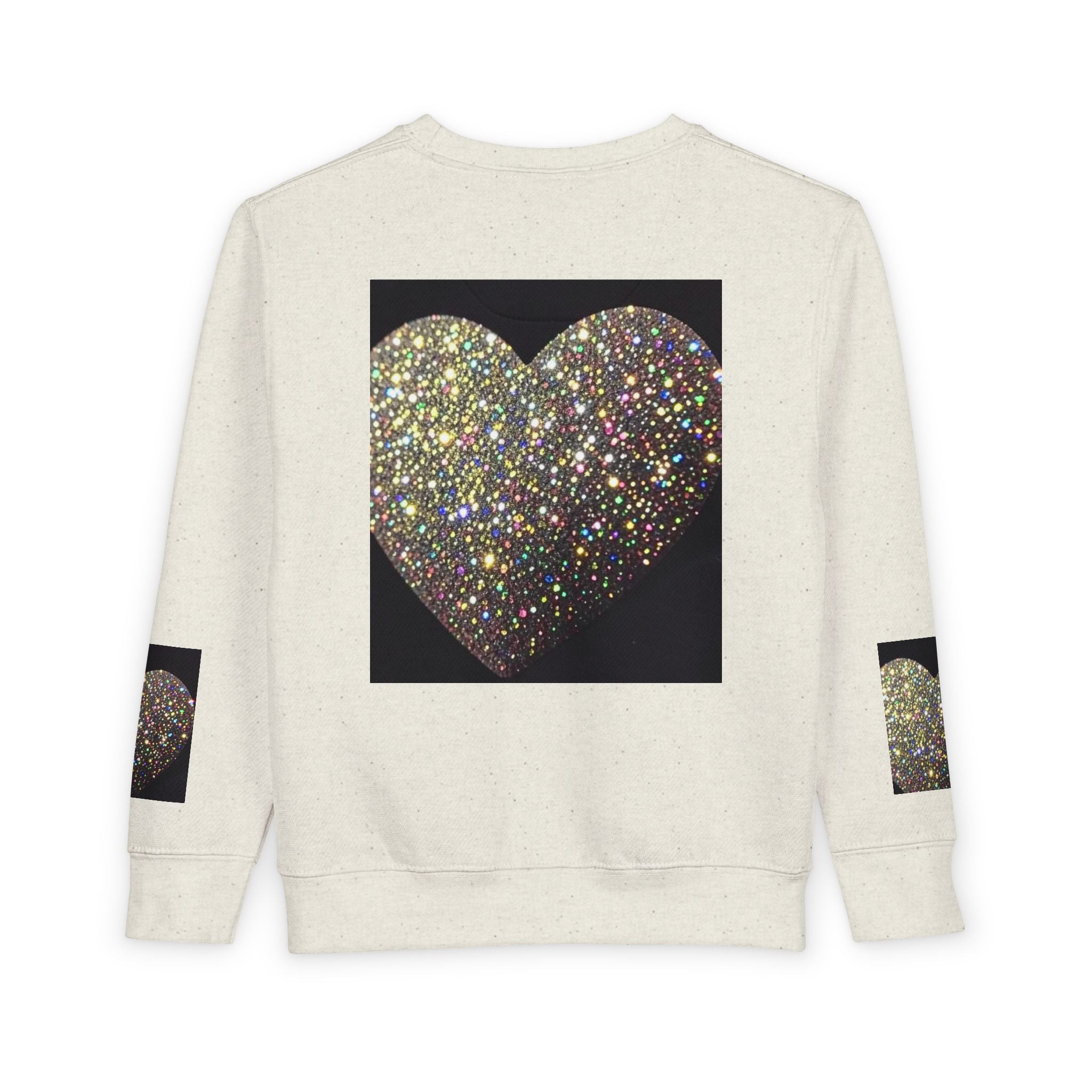 Glitter Heart Toddler Sweatshirt — Sparkly Sequin Heart Pullover for Kids