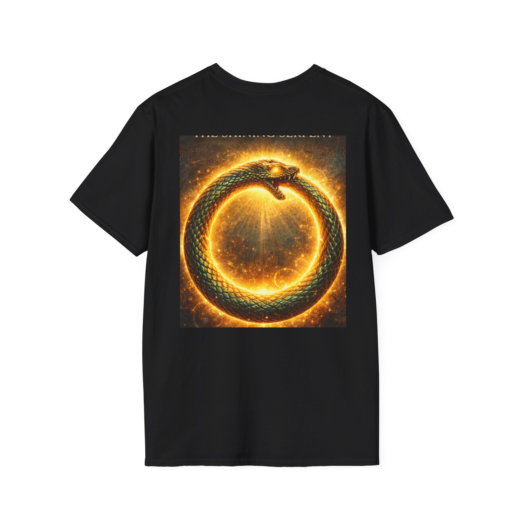 Ouroboros Flame T-Shirt — Fiery Snake Circle Graphic Tee