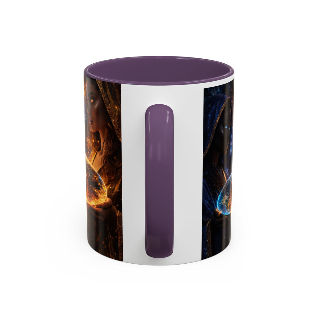 Mystic Sisters Coffee Mug — Cosmic Duality Art 11/15oz Accent Mug
