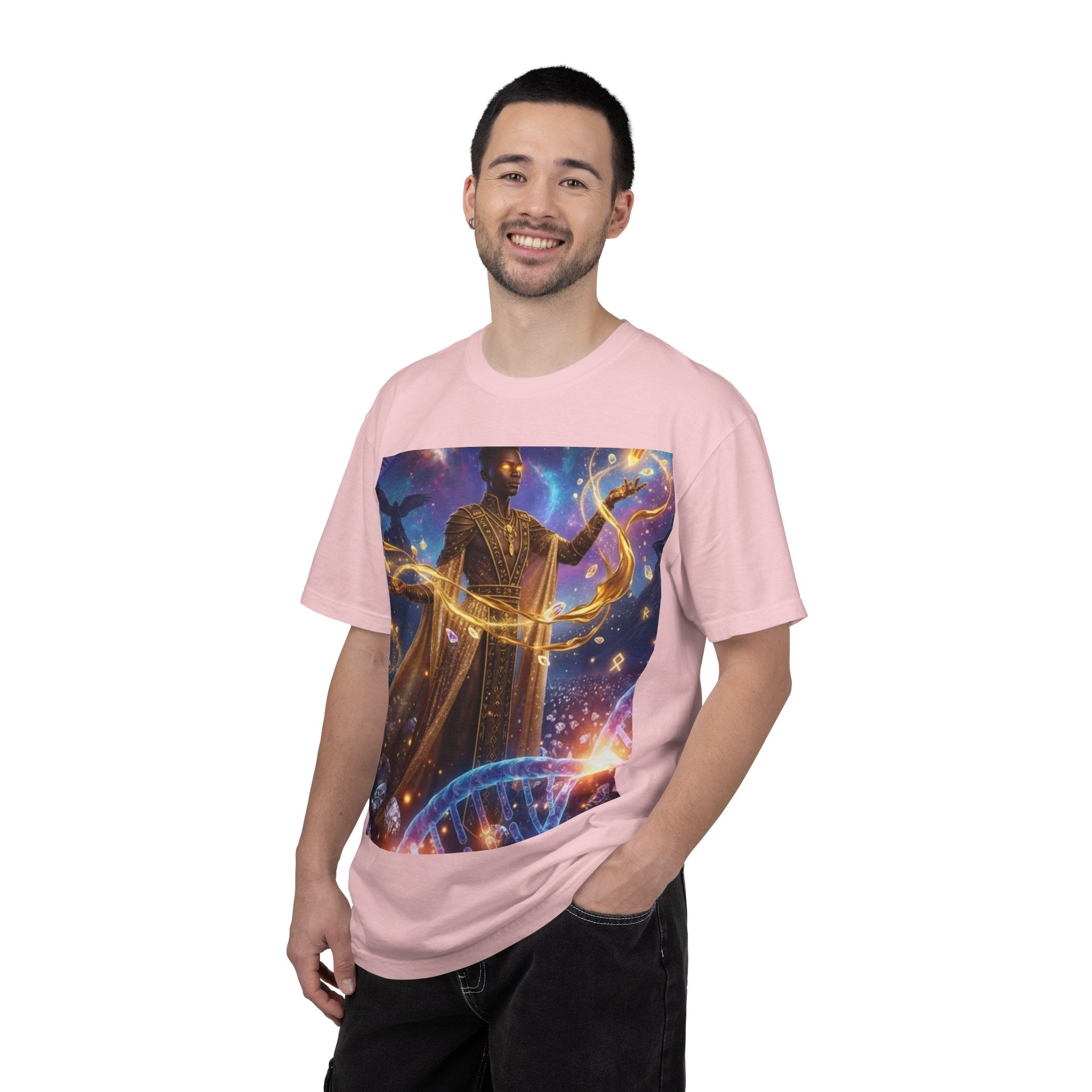 Cosmic Sorcerer T-Shirt — Celestial Magic Art Tee
