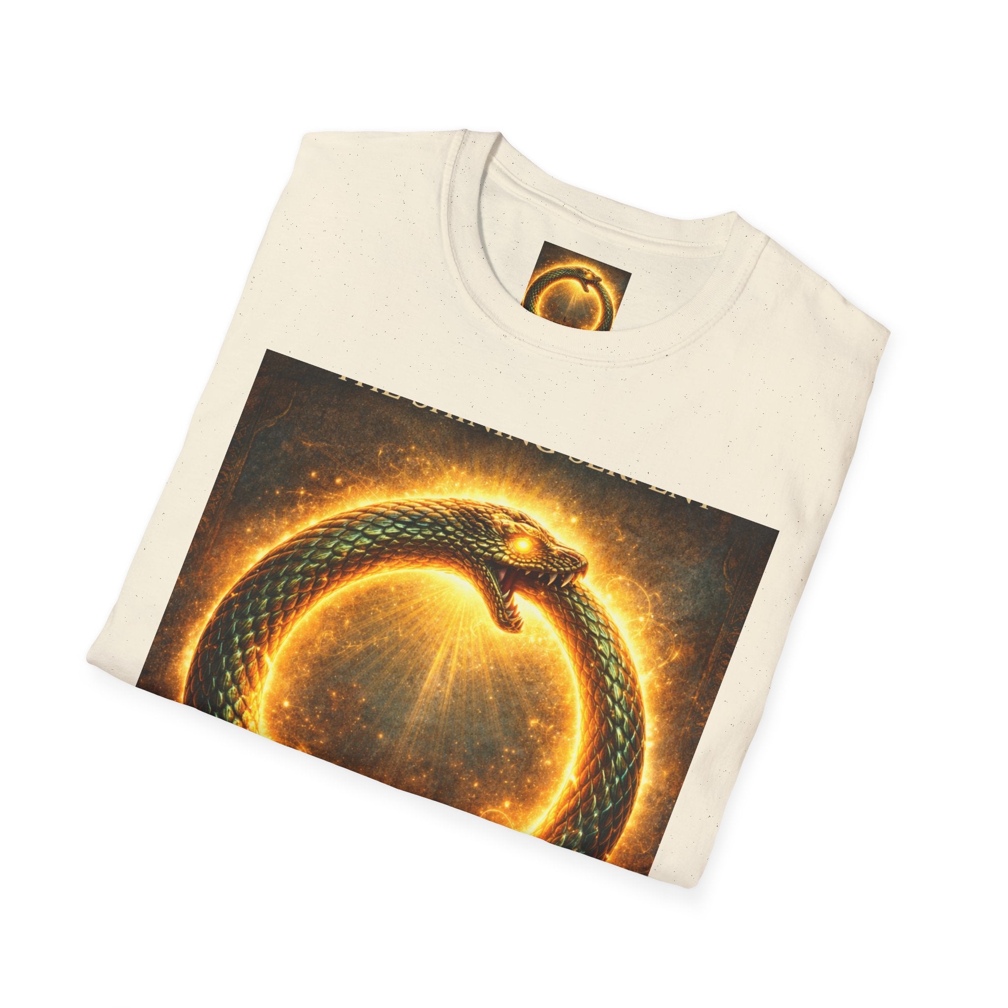 Ouroboros Flame T-Shirt — Fiery Snake Circle Graphic Tee