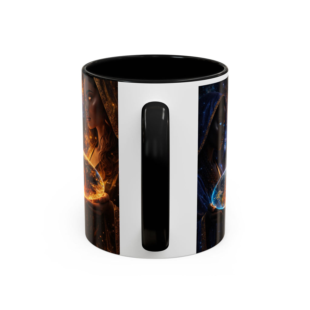 Mystic Sisters Coffee Mug — Cosmic Duality Art 11/15oz Accent Mug