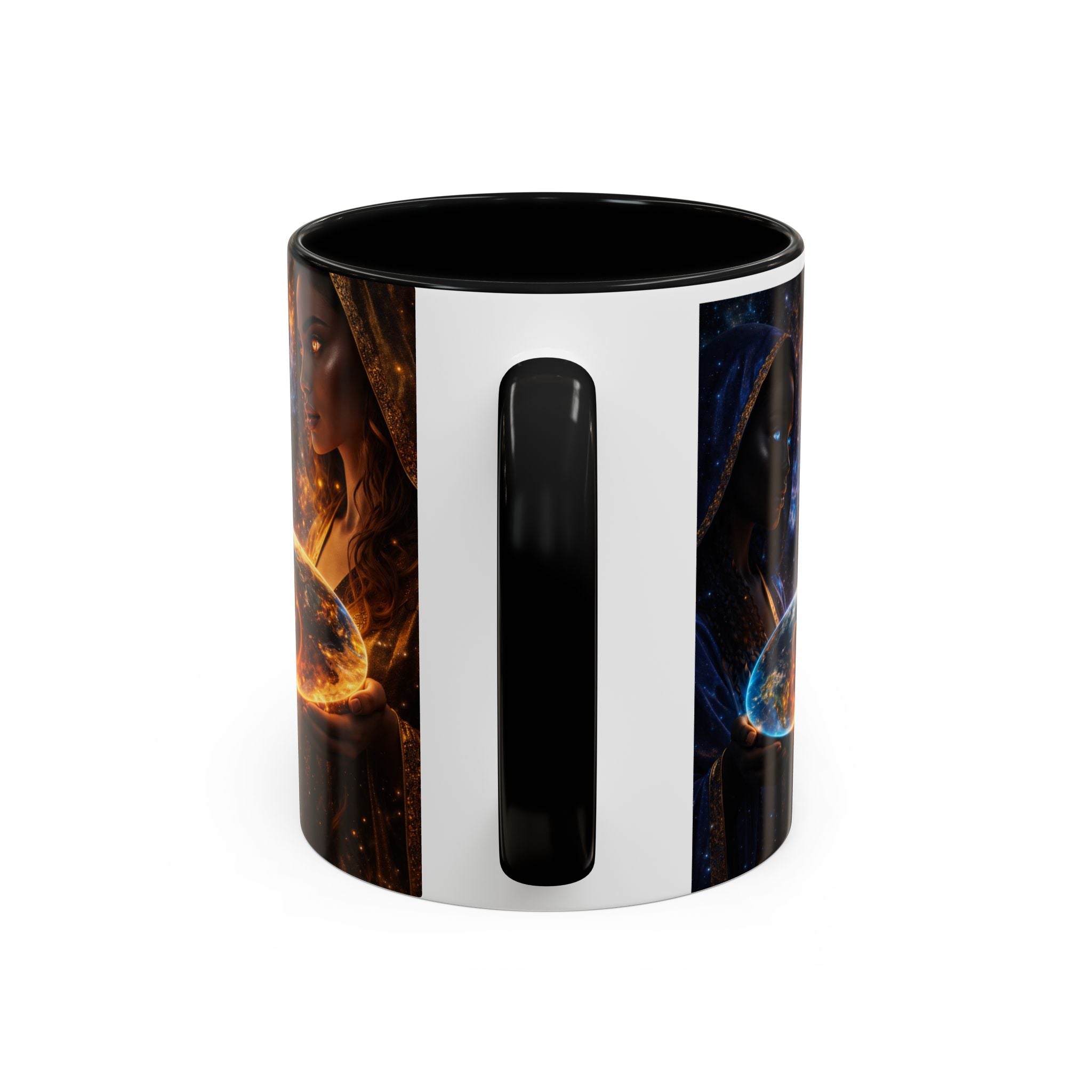 Mystic Sisters Coffee Mug — Cosmic Duality Art 11/15oz Accent Mug