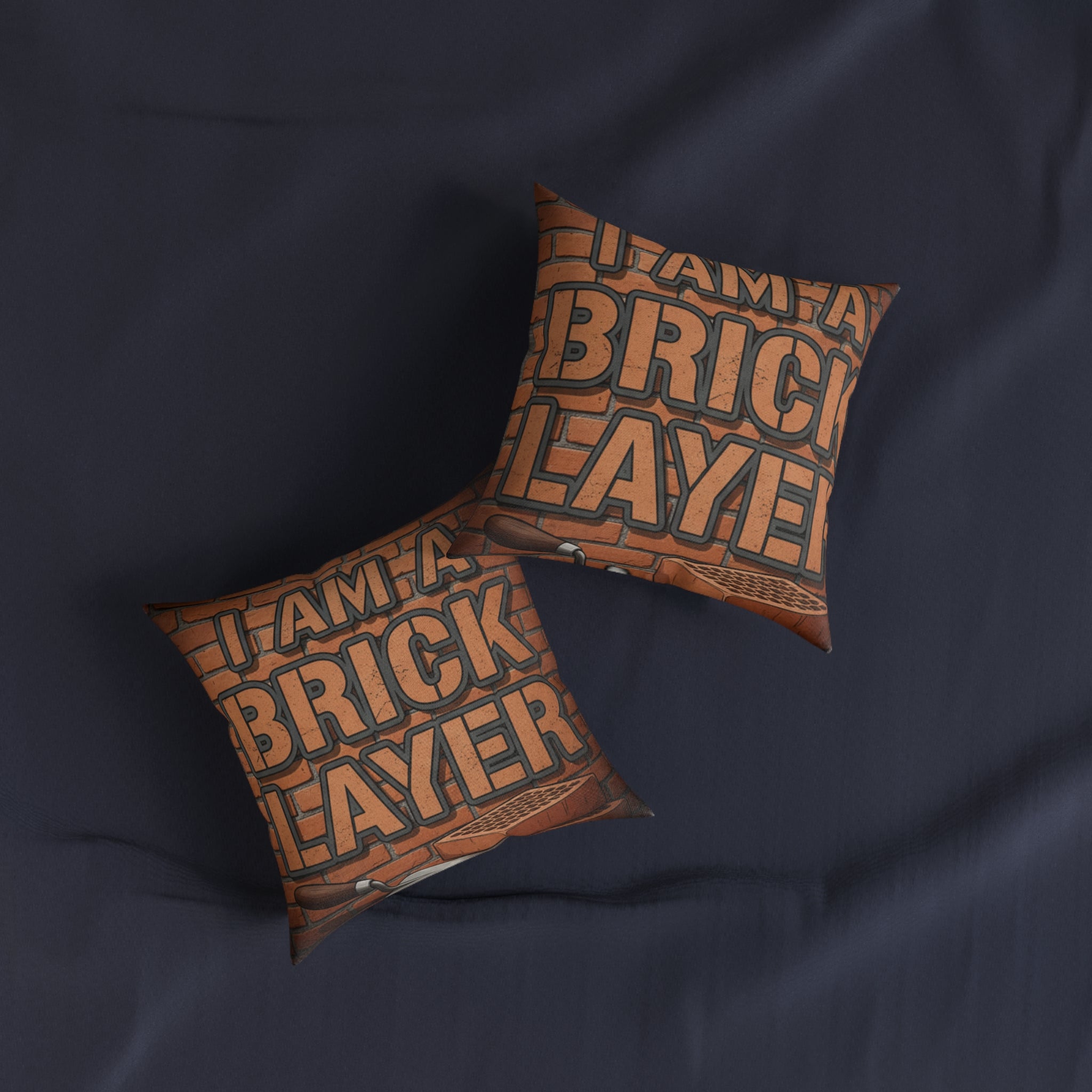 Bricklayer Throw Pillow — "I Am a Bricklayer" Construction Worker Gift