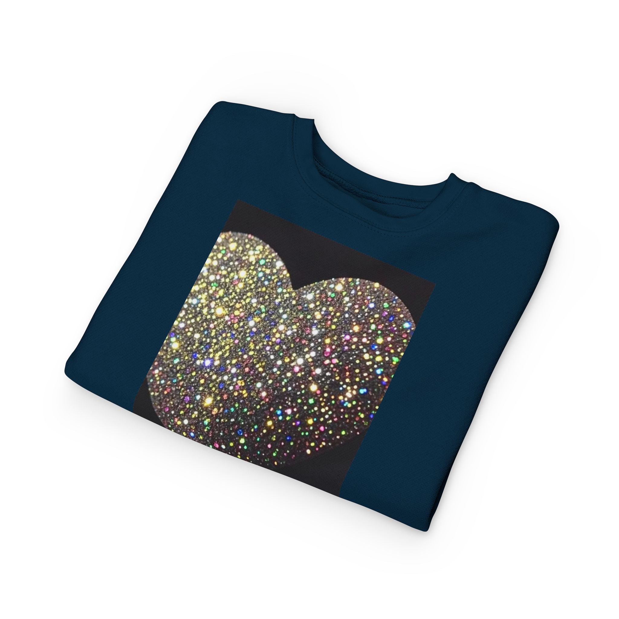 Glitter Heart Toddler Sweatshirt — Sparkly Sequin Heart Pullover for Kids