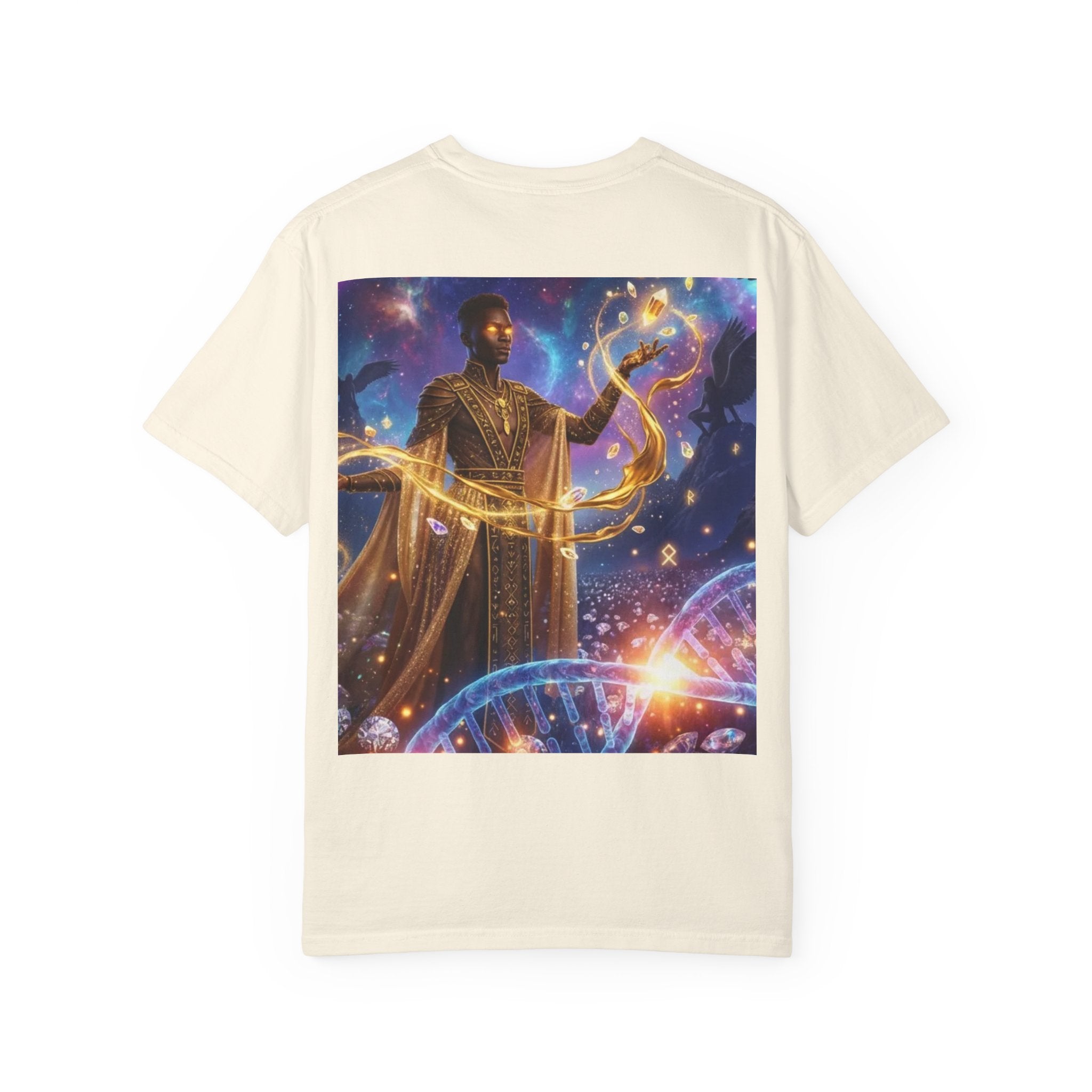 Cosmic Sorcerer T-Shirt — Celestial Magic Art Tee