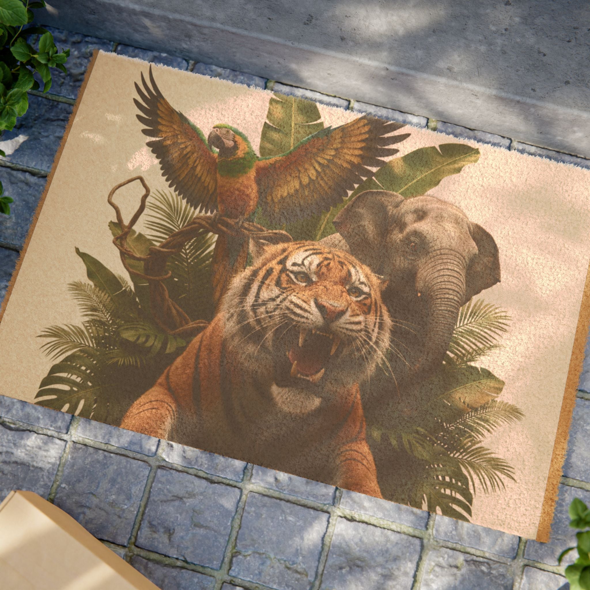 Jungle Safari Animal Trio Doormat