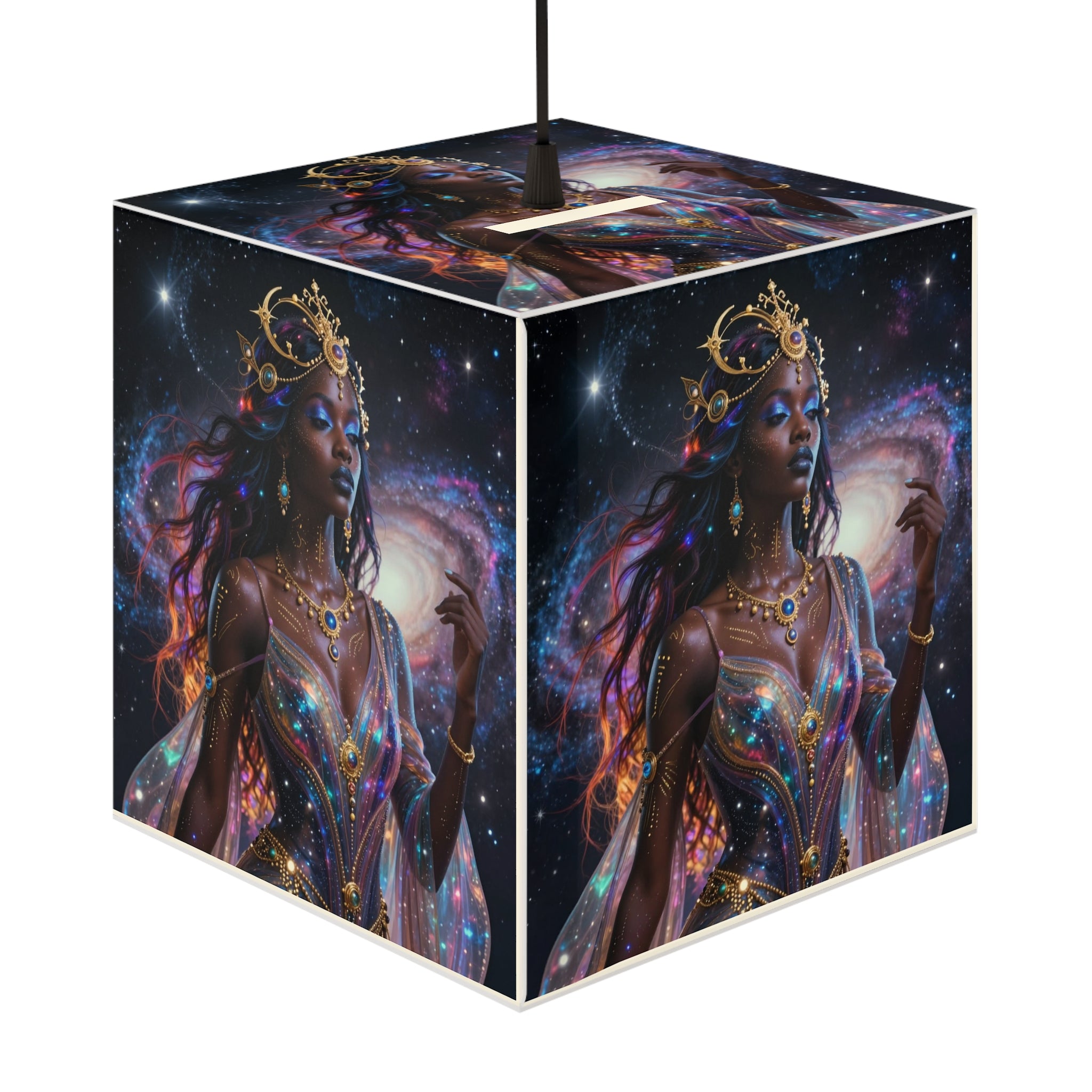 Goddess Galaxy Light Cube Lamp